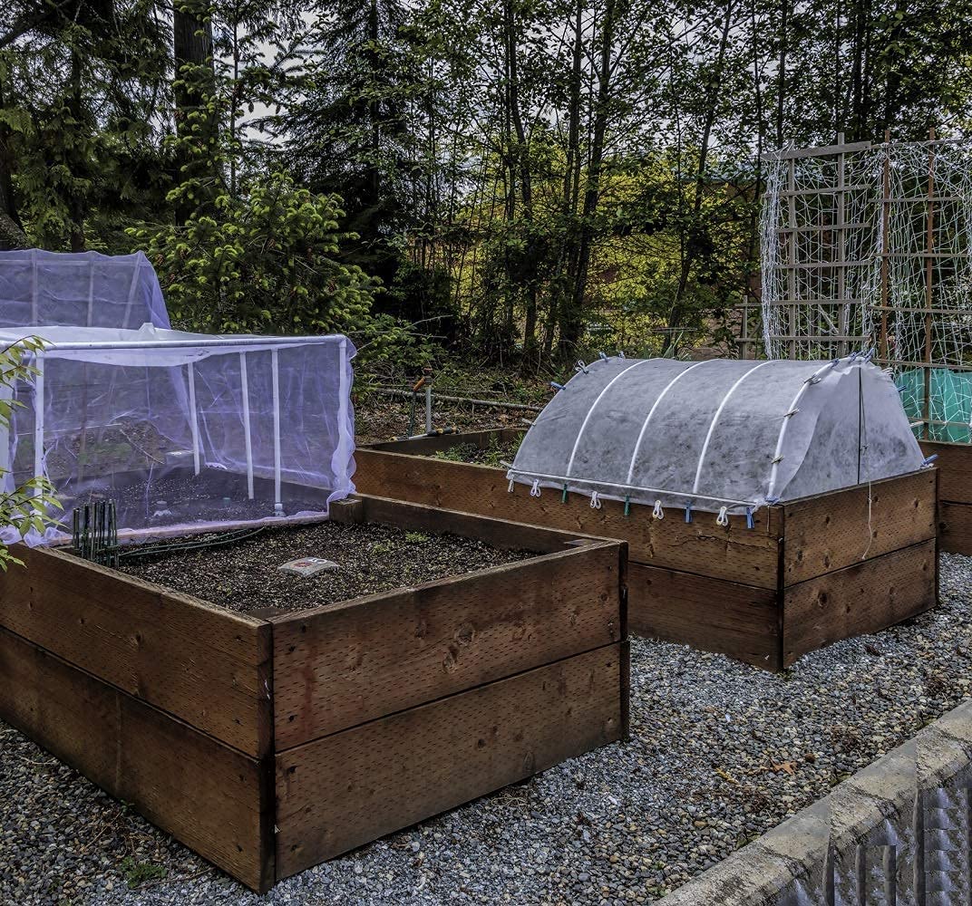 Garden Netting Pest Barrier: 10'x20' Fine Bug Netting for Garden Protection Row Cover Raised Bed Screen Mesh Greenhouse Mosquito Net, Protecting Tree Plants Vegetable Flowers Fruits