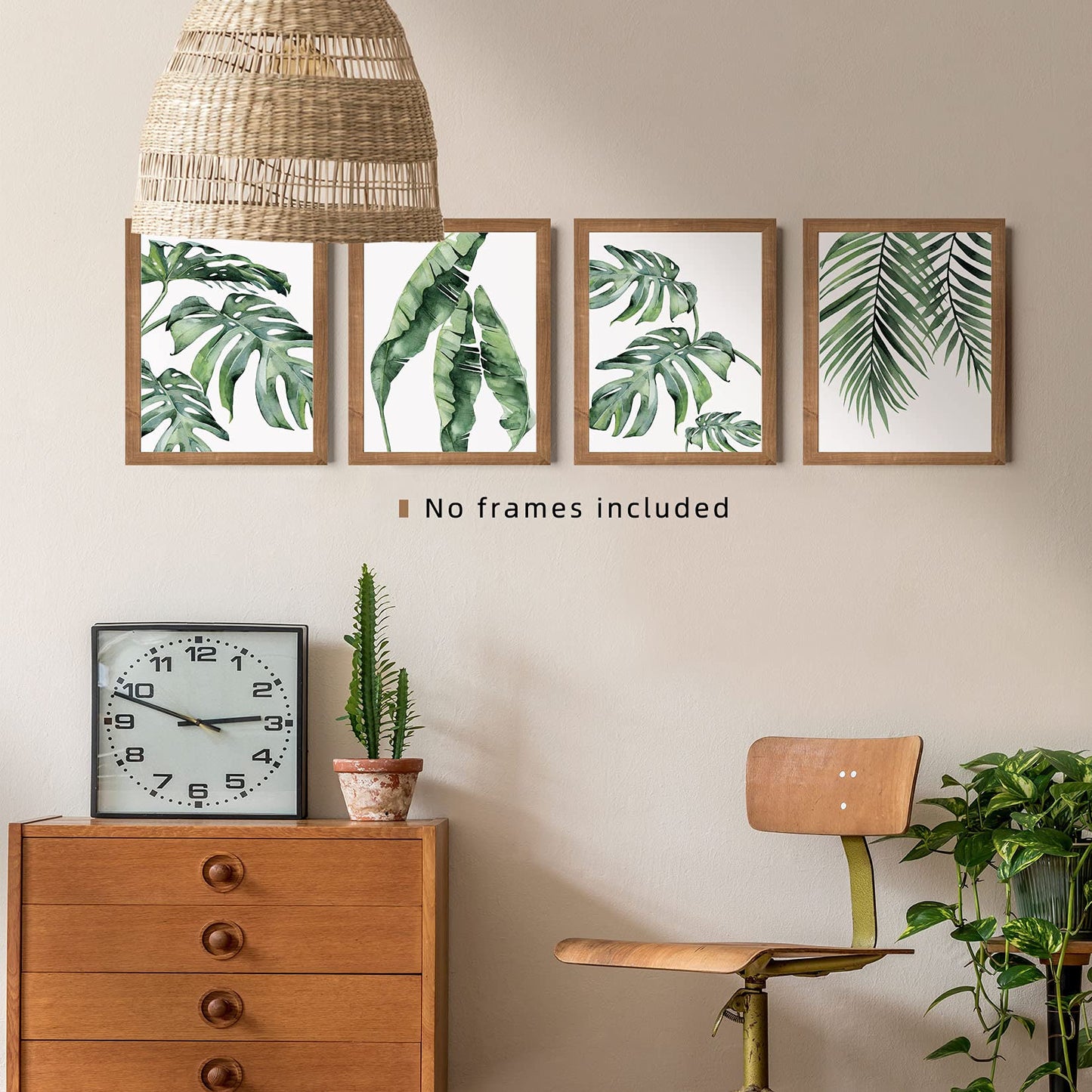 Botanical Prints Poster Wall Art Decor for Living Room, 11x14 Canvas Prints Poster Unframed Set of 4, Boho Wall Print Plant Posters Aesthetic