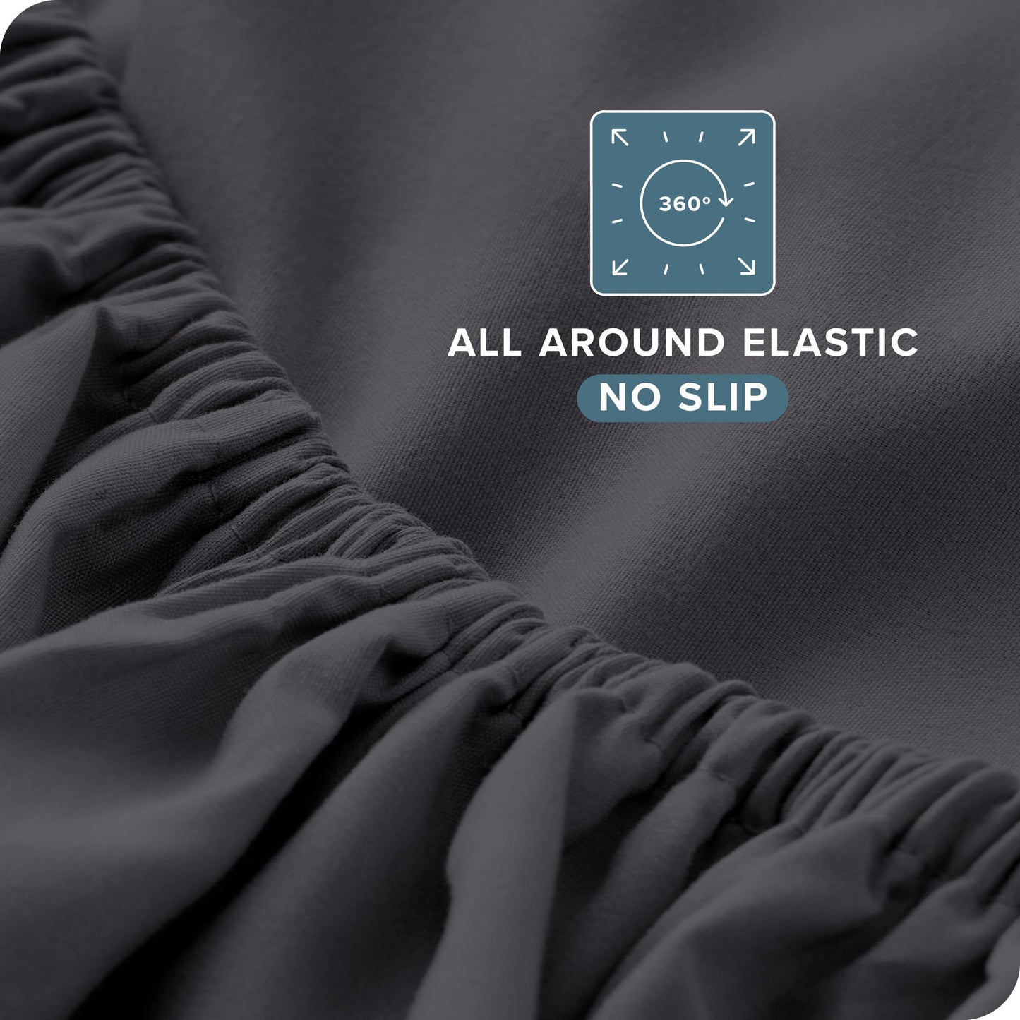 Bare Home Queen Sheet Set - 1800 Ultra-Soft Microfiber Queen Bed Sheets - Double Brushed - Deep Pockets - Easy Fit - 4 Piece Set - Bedding Sheets & Pillowcases (Queen, Forged Iron Grey)