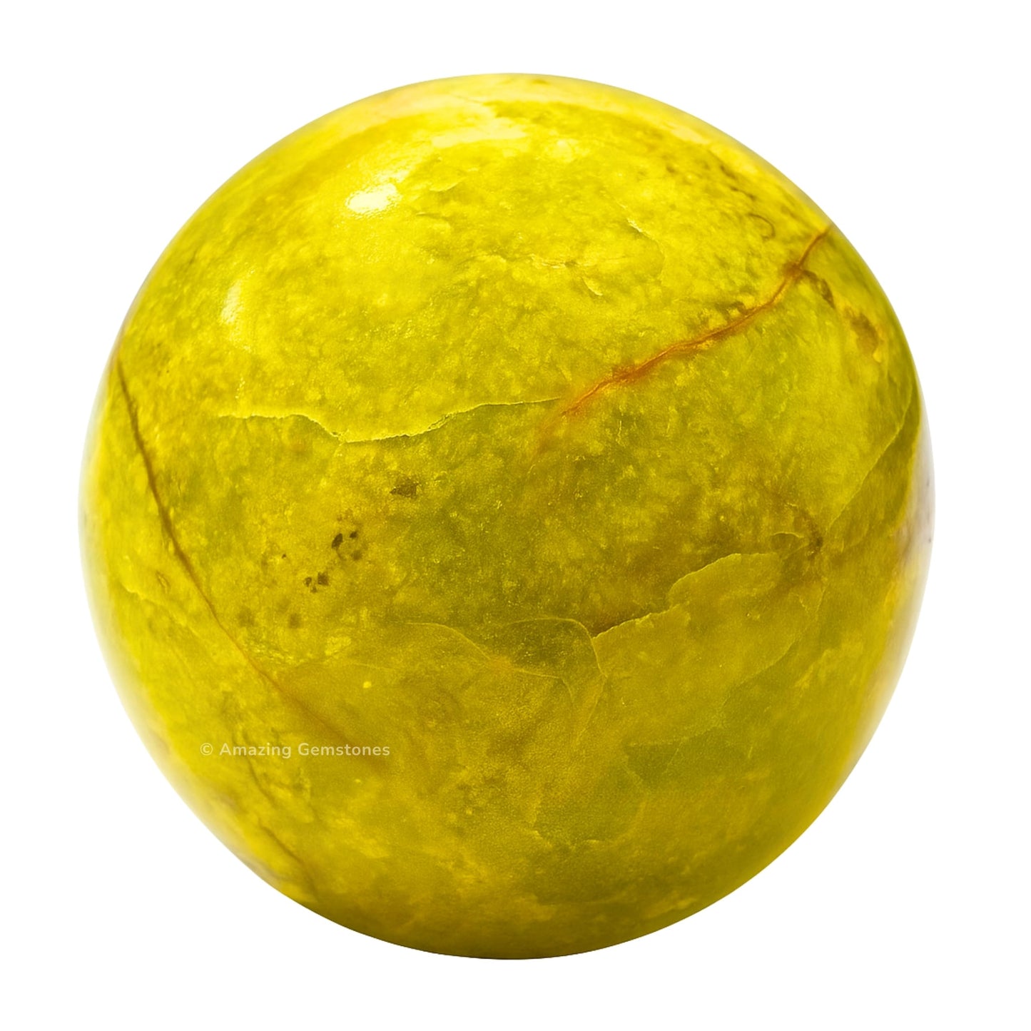 Amazing Gemstone Green Opal Crystal Ball with Stand - 2 Inches Crystal Sphere Meditation Balls for Witchcraft and Decorative Balls