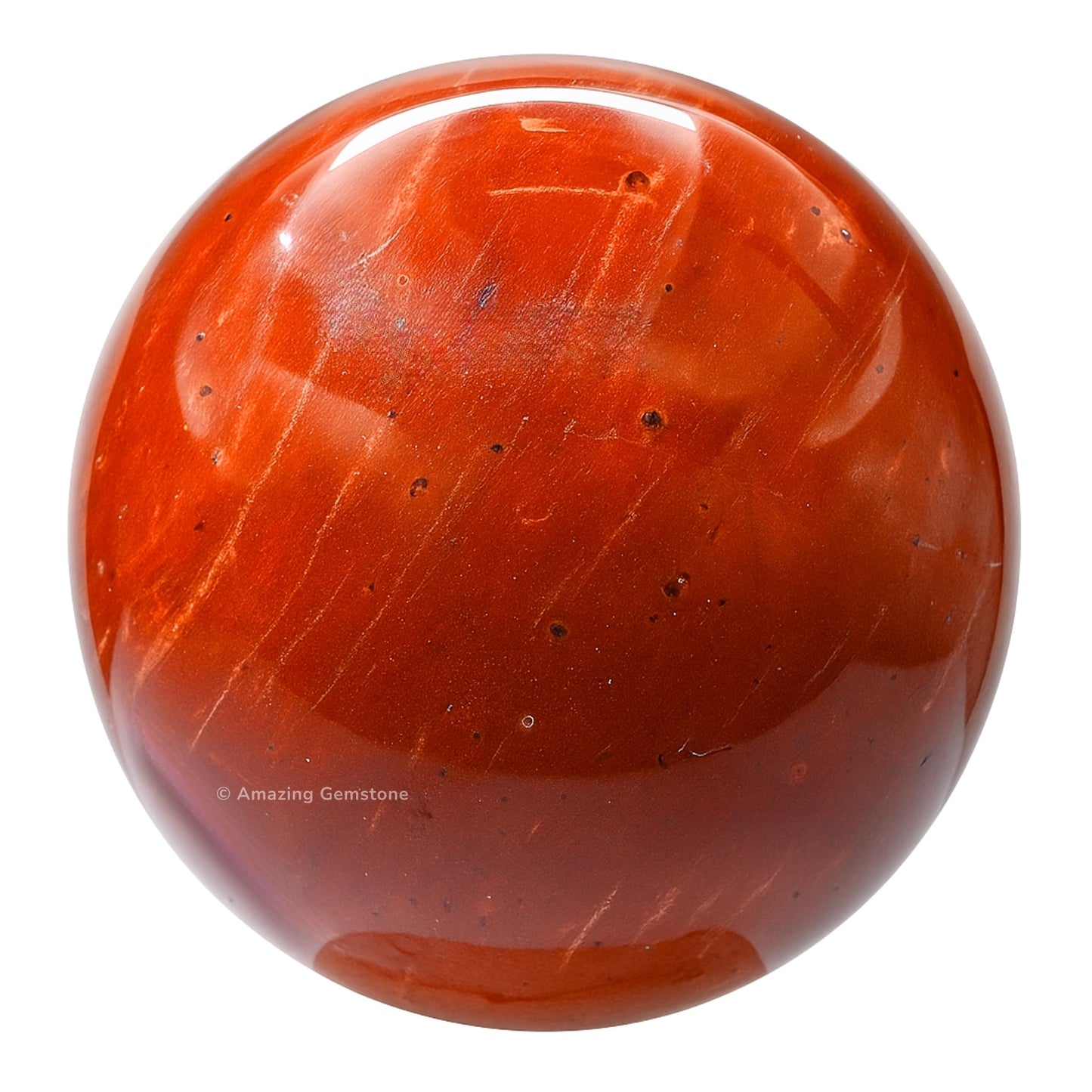 Amazing Gemstone Red Jasper Crystal Ball with Stand - 2 Inches Crystal Sphere Meditation Balls for Witchcraft and Decorative Balls