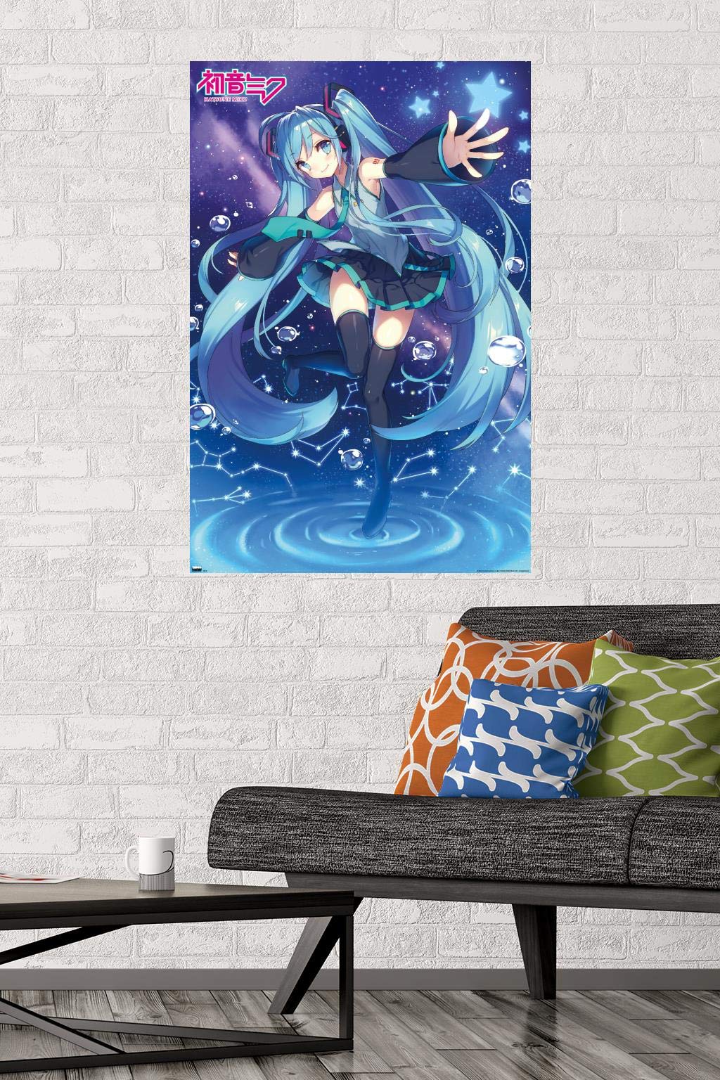 Hatsune Miku - Stars Wall Poster, 34L" x 22.4W", Unframed Version
