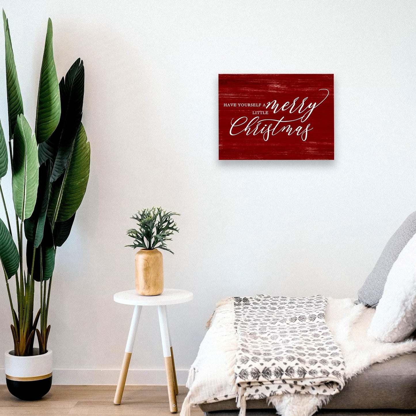 WODMIS Christmas Wall Decor Framed Canvas Wall Art,Wall Art For Living Room,Merry Christmas Sign Canvas Wall Art Home Decorations For Home Living Room,Christmas Signs Wall Decor 11x14