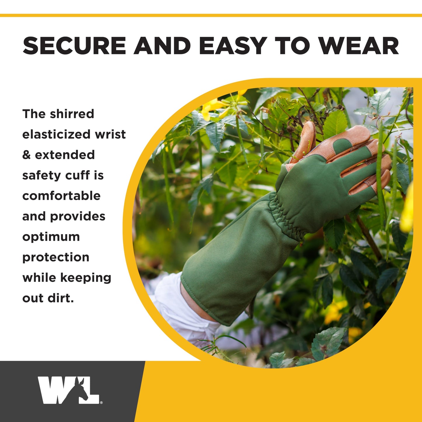 Wells Lamont Rosetender Gardening Gloves for Women – Thorn Proof Garden Gloves, Grain Leather Long Gloves for Pruning & Yard Work, 4129-300, Small
