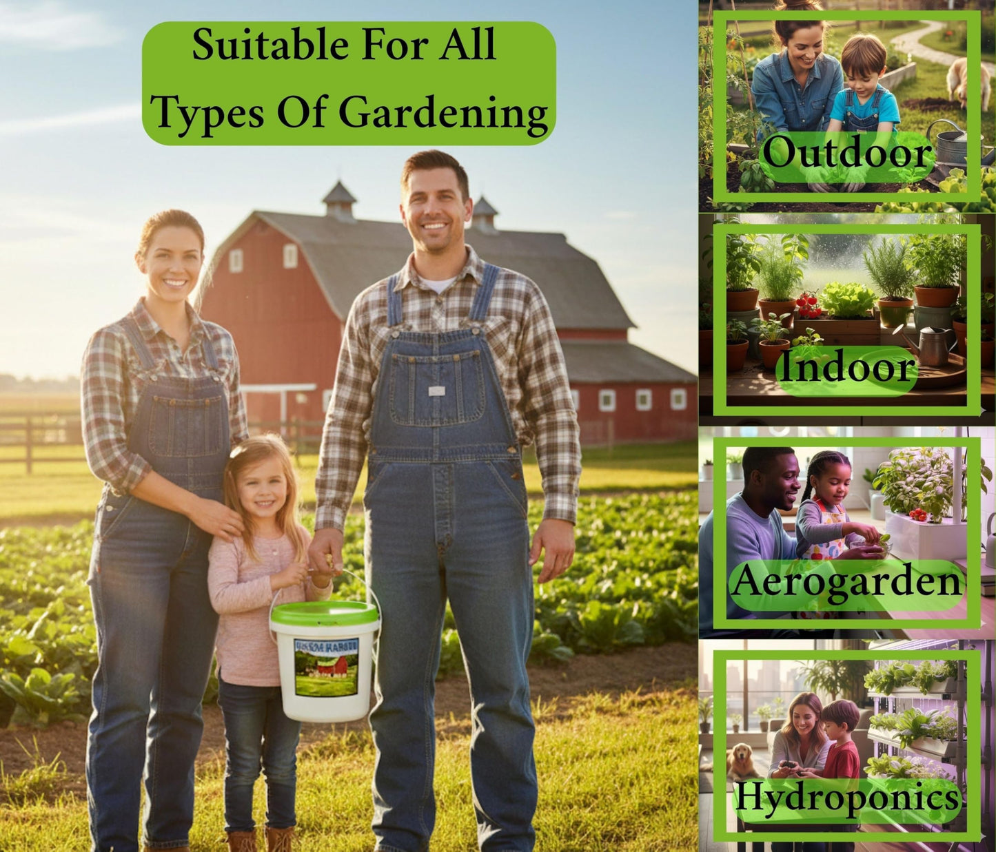 B&KM Farms 20,000+ Survival Seed Kit 5+ Year Supply. 30 Fruit & Vegetable Non-GMO Heirloom Seeds for Planting a Home Garden. Secure Emergency Weather-Proof Bucket