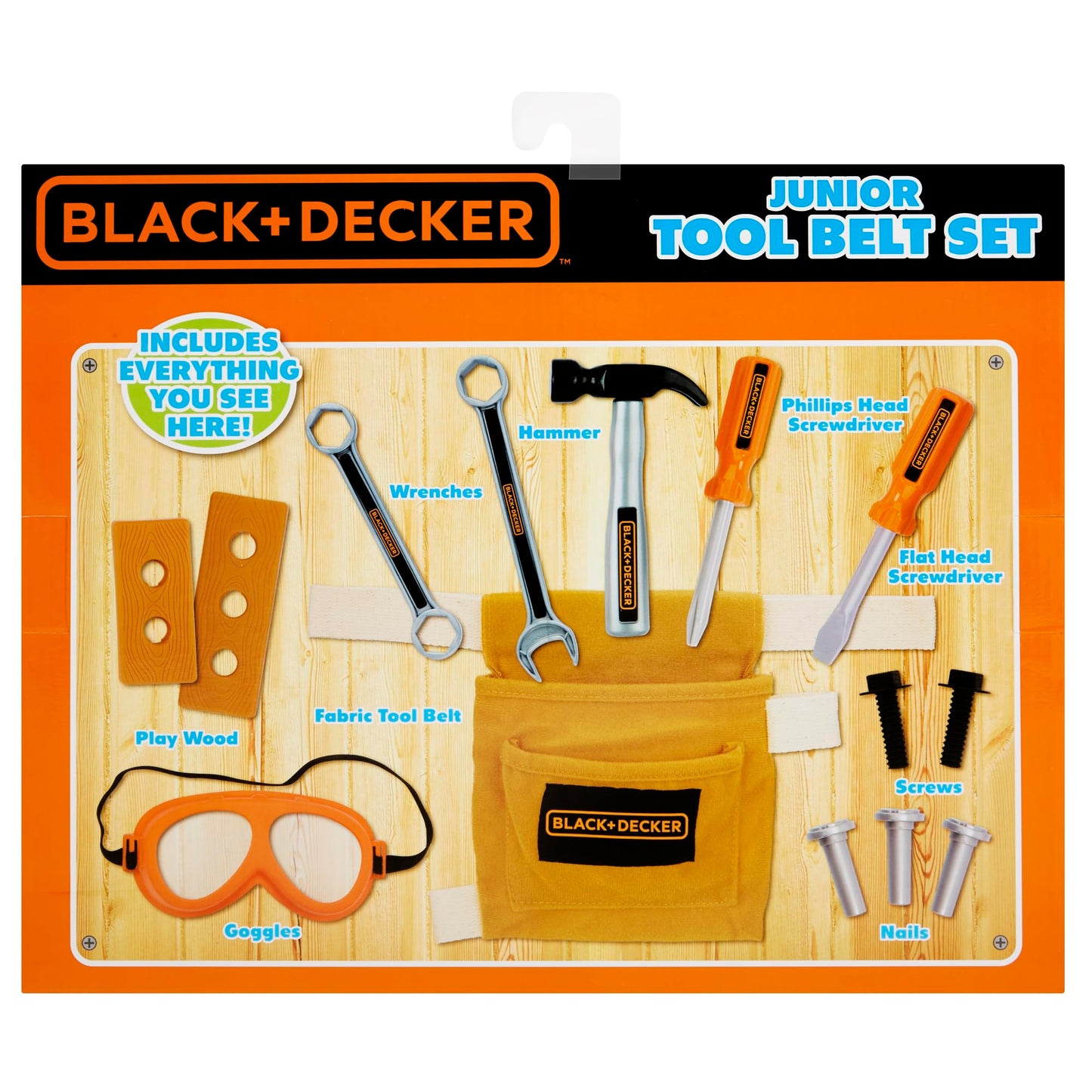 Black & Decker Junior 14 Piece Toy Tool Belt Set