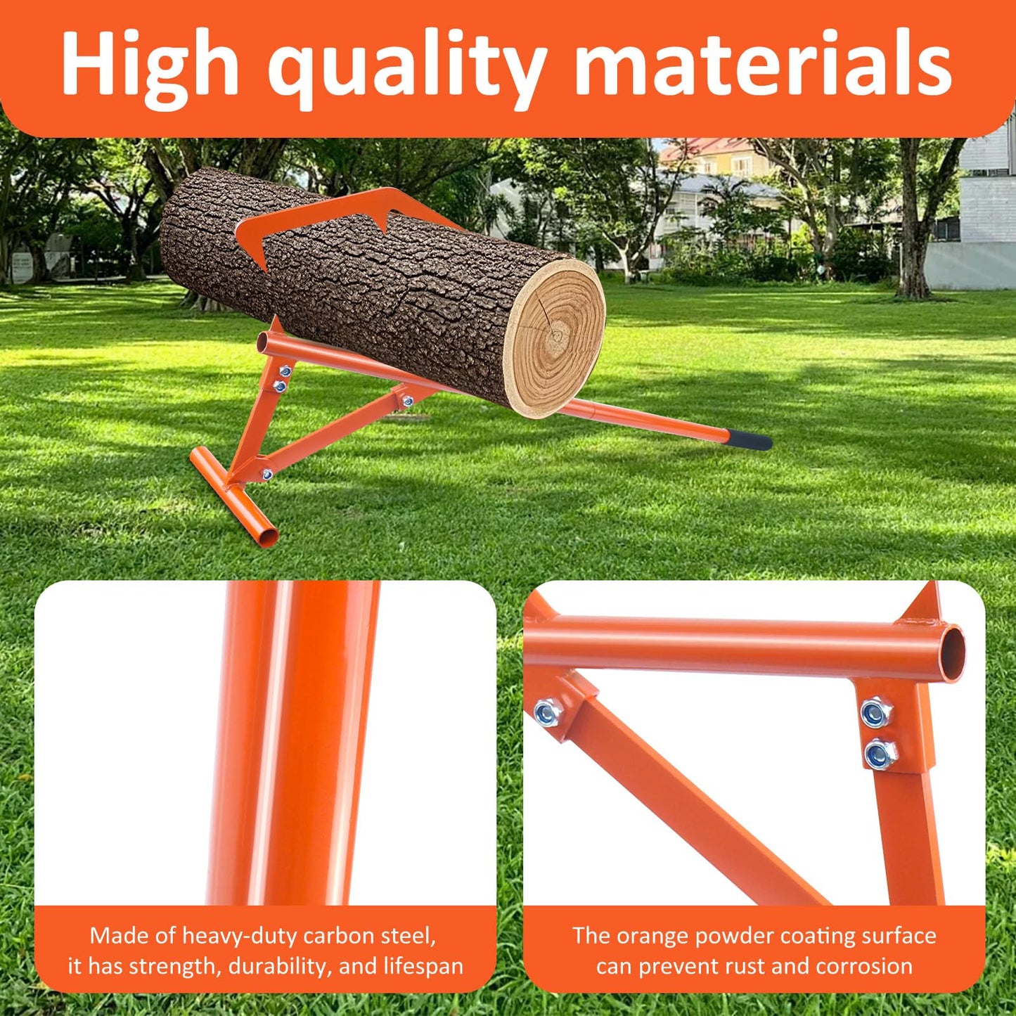 Meyoppm 51" Timberjack Log Lifter Long Hook, Heavy Duty Adjustable Log Roller Cant Hook, Logging Tools for Rolling and Raising Up The Logs