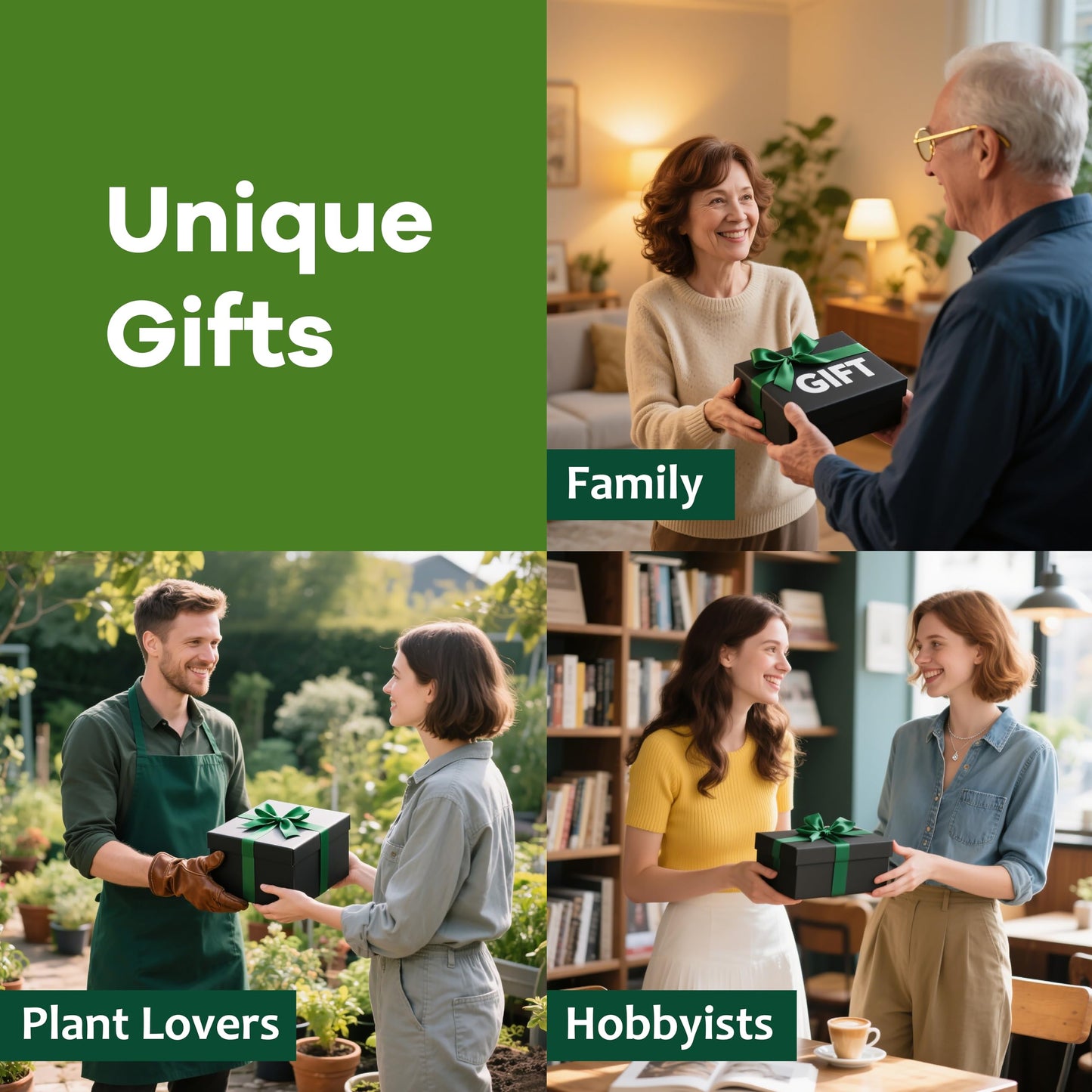 LUOJIBIE Bonsai Tree Kit for Beginners - Unique Gifts for Women, Crafts for Adults, for Women & Men,Complete Indoor Plant Kit,Easy House Plant