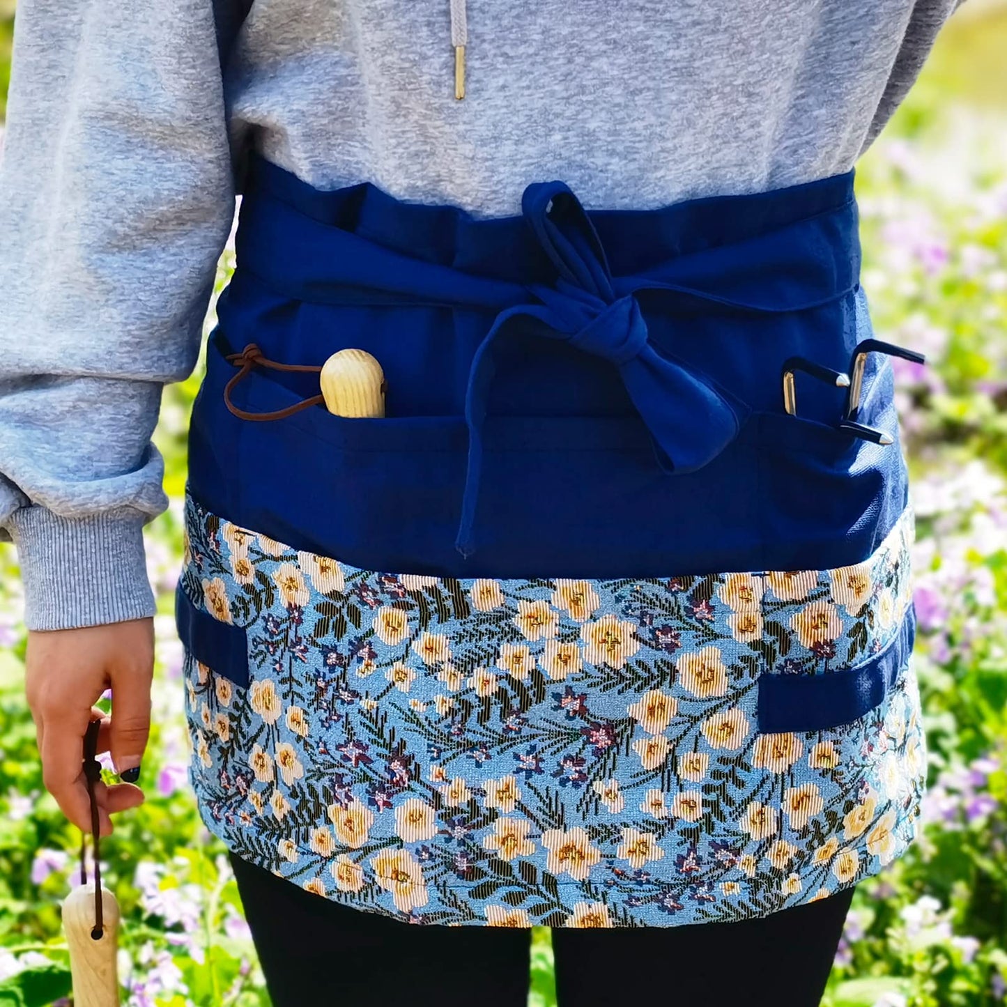 MILCIL Apron for Women, Gardening Garden Apron, Kitchen Apron Half Cute Florist Apron