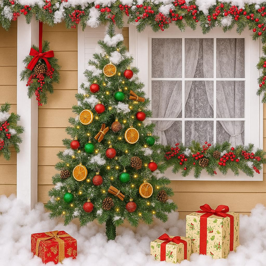 Christmas Fake Snow Decor, Fluffy Artificial Snow Fake Snow Decoration, Flame Resistant Indoor Cotton Snow Blanket for Xmas Village, Nativity, Xmas Tree, Crafts, Photo Prop, Xmas Decorations (5.6OZ)