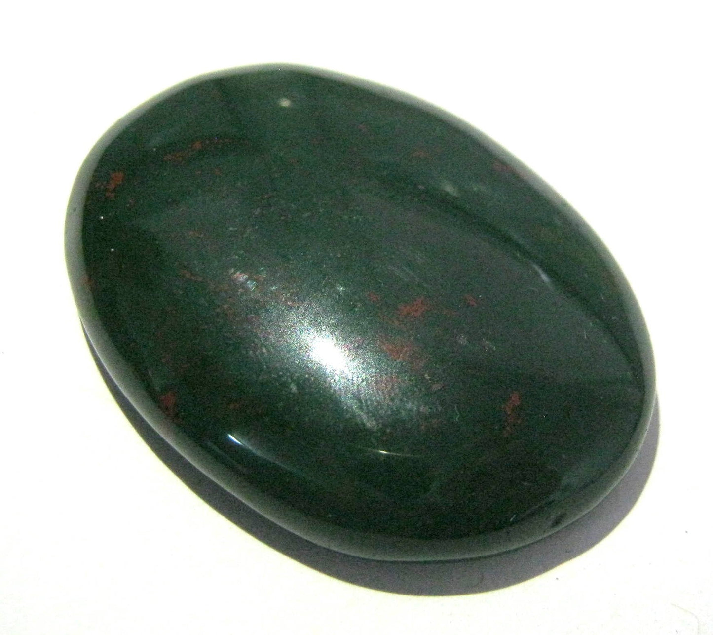 crystalmiracle Bloodstone Worry Stone Positive Energy Crystal Healing Thumb Stone for Metaphysical Powerful Health Wealth Reiki Protective Meditation Feng Shui Gifts for Men Women