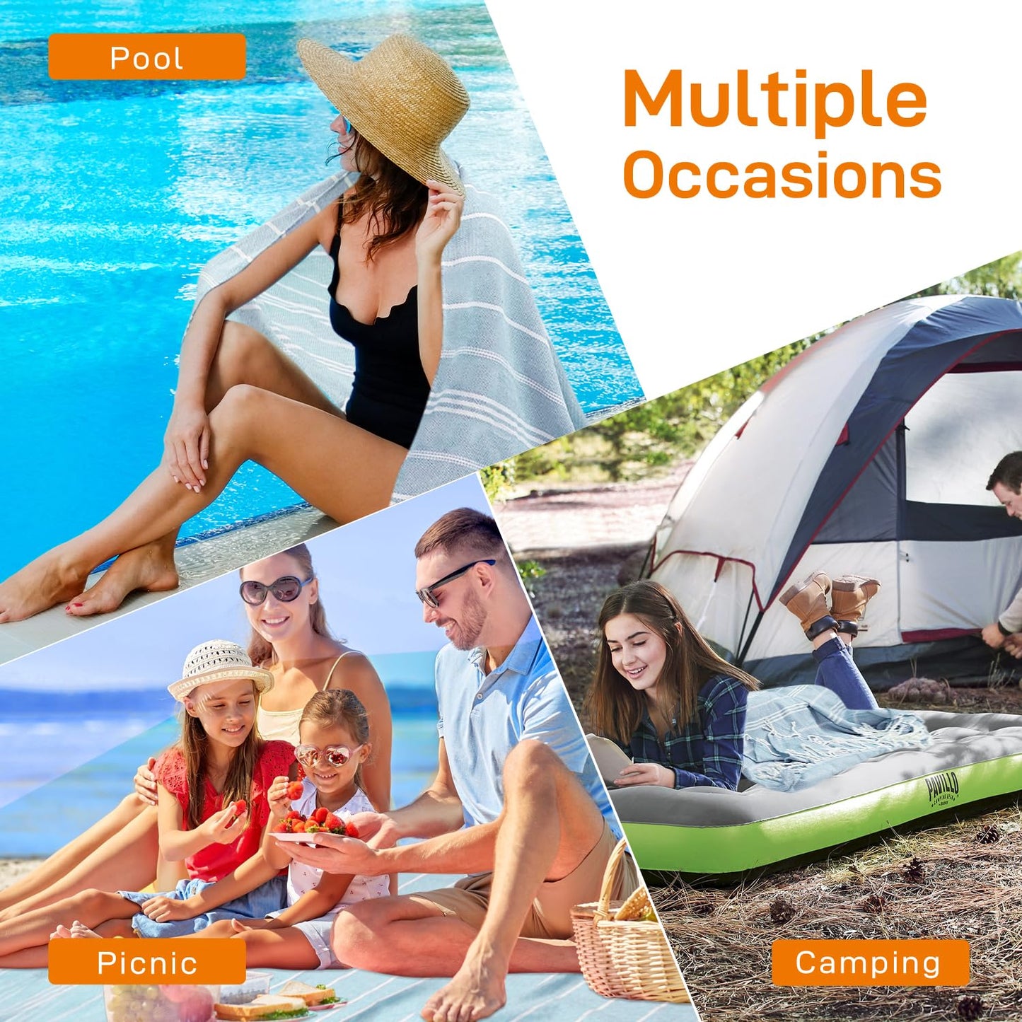 YSYJ Oversized Turkish Beach Towel Giant XXL Beach Towel Quick Dry Sand Free Extra Large Turkish Lightweight XL Beach Blanket for Travel Blue
