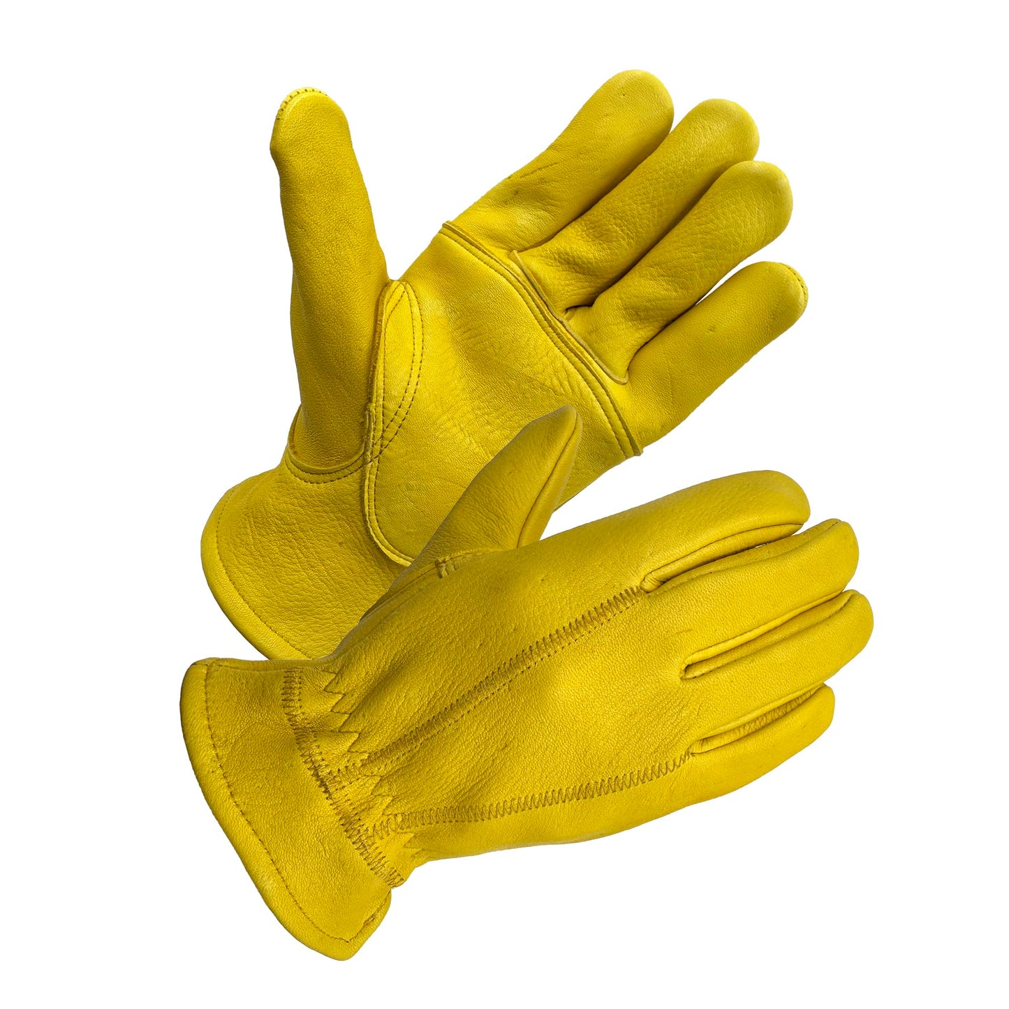 SKYDEER Full Premium Wild Elkskin Leather Work Gloves for Men, All-Weather Durable & Breathable, Anti-Slip Grip, X-Large Glove for Heavy-Duty Labor, Construction, and Gardening (SD8826/XL)