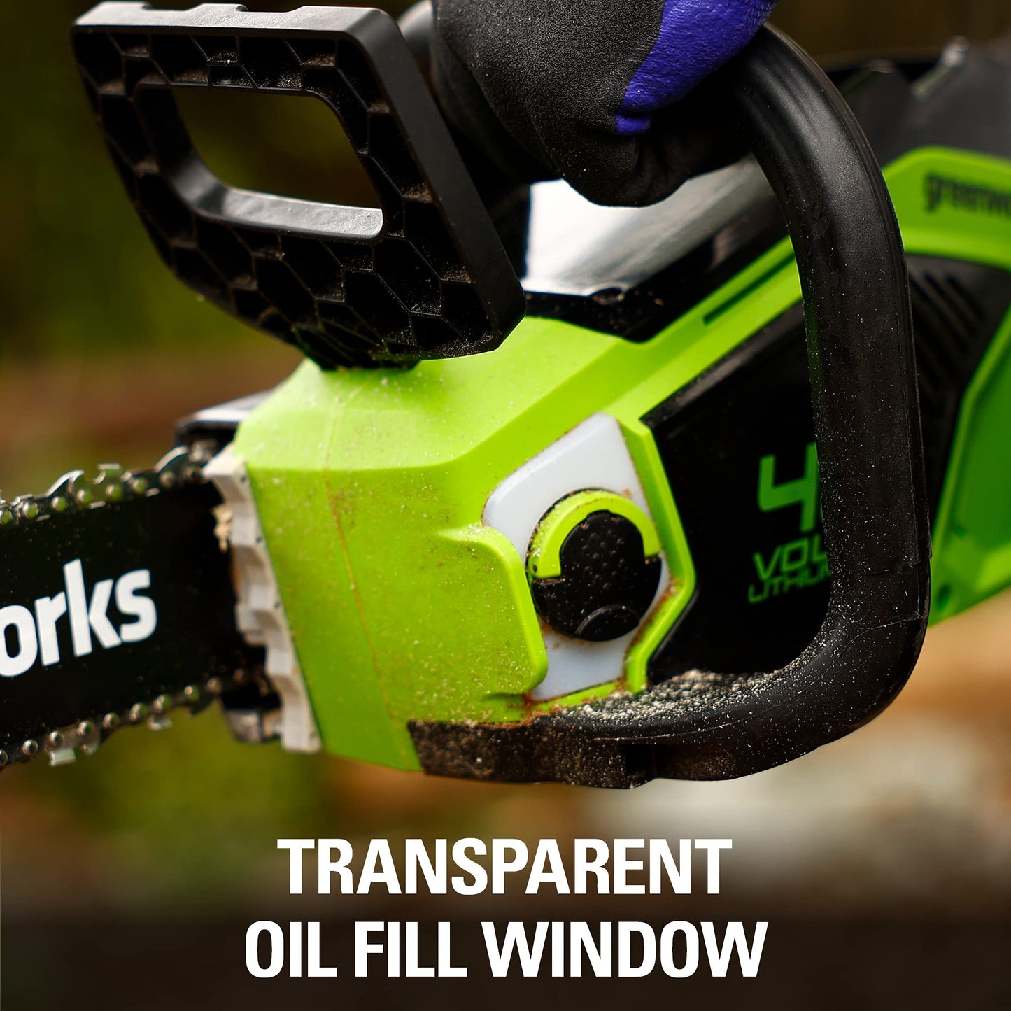 Greenworks 40V 14-Inch Cordless Chainsaw, 2.5Ah Battery Included (Great For Storm Clean-Up, Pruning, and Camping)