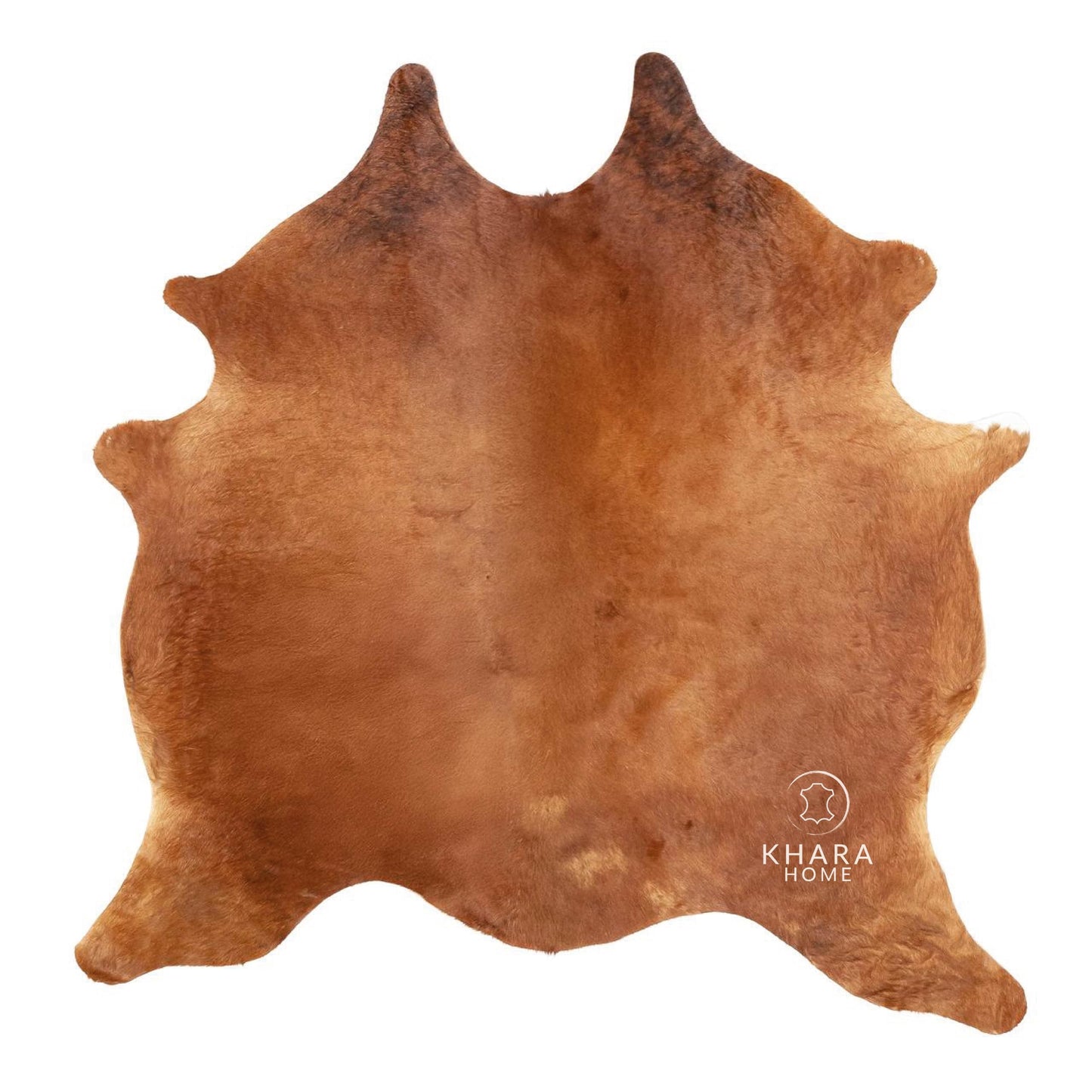Khara Home Premium 100% Genuine Cowhide Rug Large 5x7 Ft Leather Area Rug for Living Room, Cozy, Unique, and Durable, Western Home Decor – from Argentina (Dark Brindle, 5 x 7)