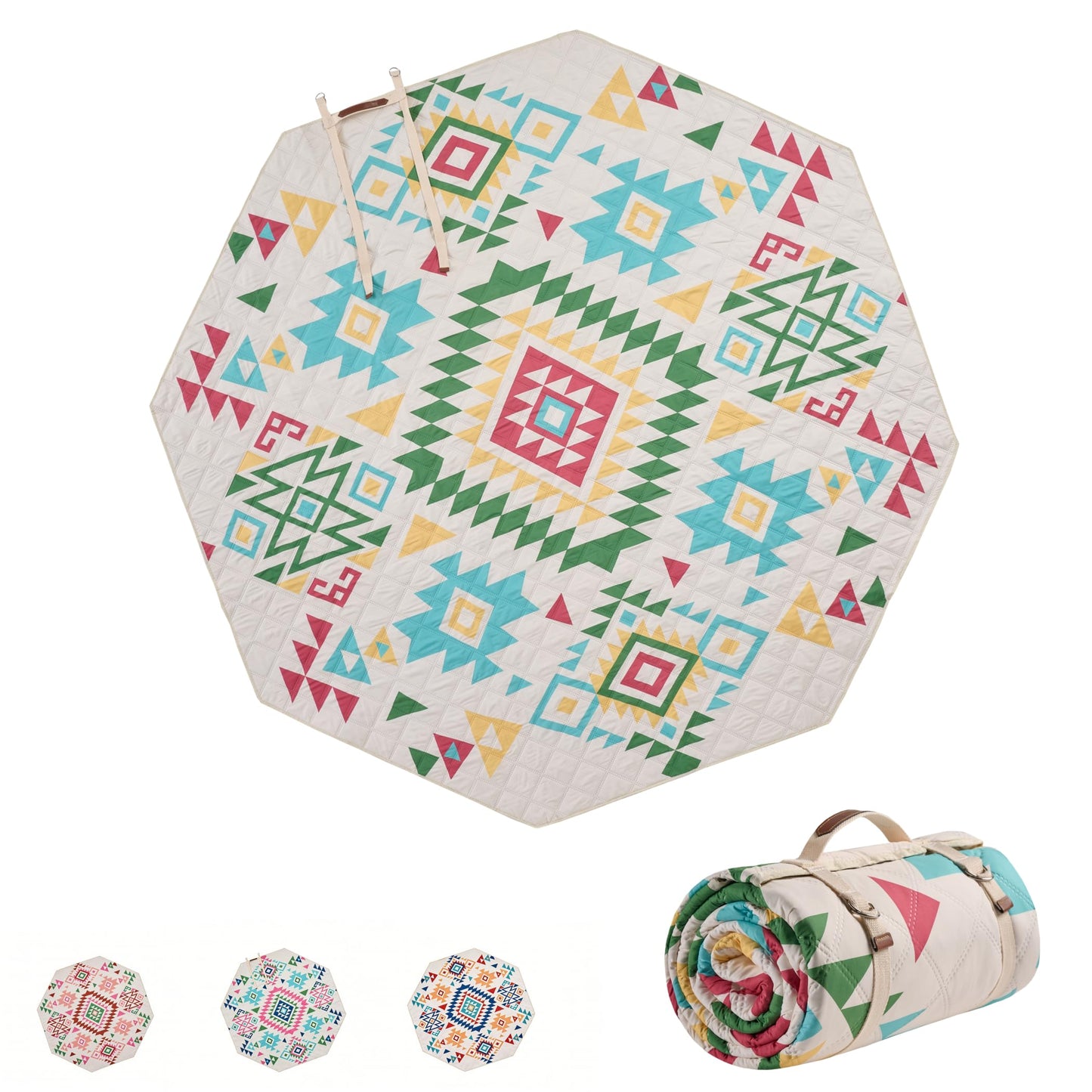 ALLBFENG 87 in * 87 in Waterproof Picnic Mat Picnic Blanket, Enlarged and Thickened Camping Mat, Larger Picnic Blanket, Suitable for Grassland, Beach, Courtyard, Outdoor Activities (Green)