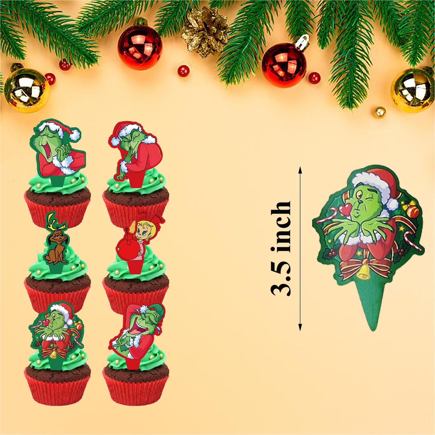 33pcs Christmas Balloons Decoration Set,Xmas Theme Party Balloons Decorations,Red Green Balloons,Christmas Banners,Card Placement Kit