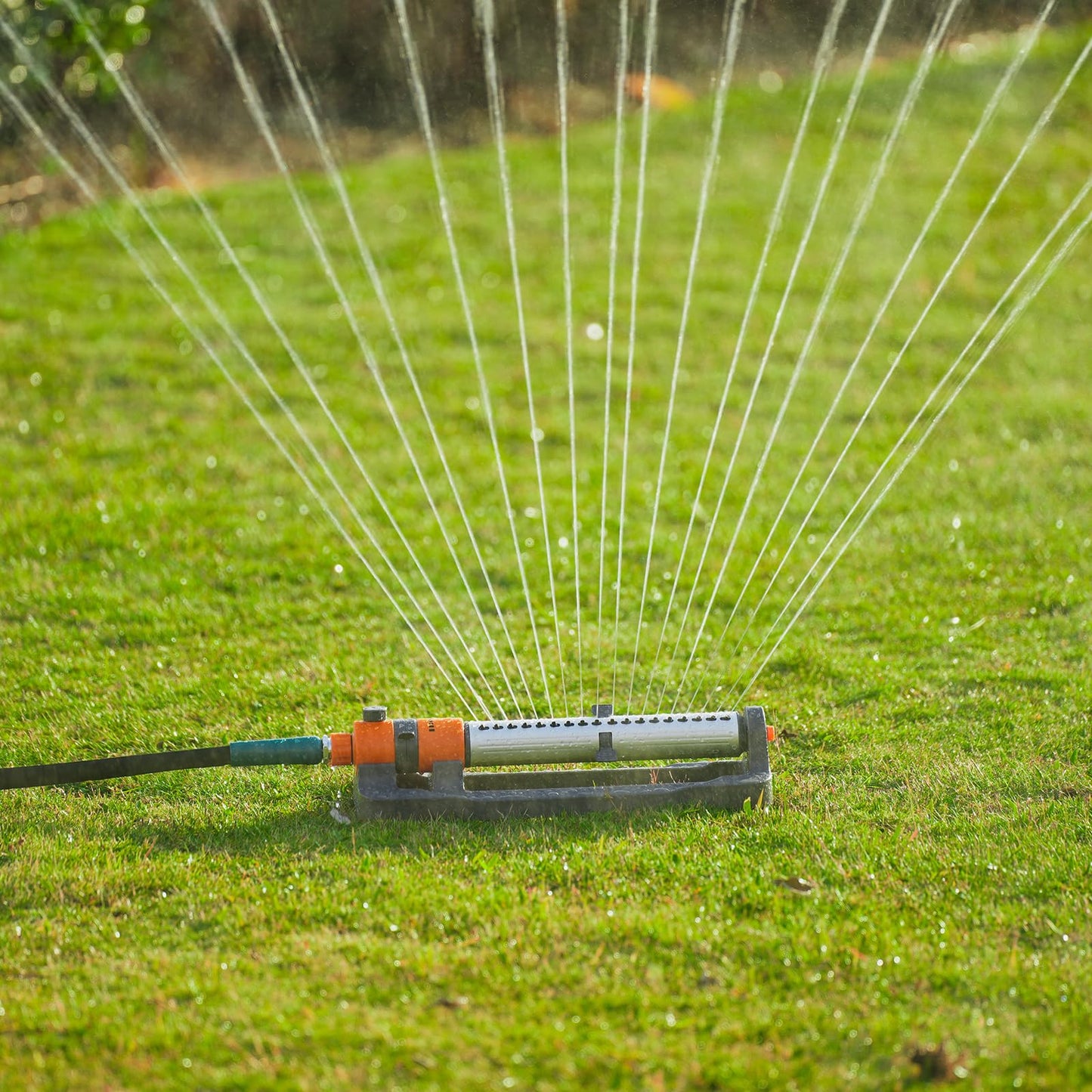 LINEX Oscillating Water Sprinklers for Yard, Garden and Lawn Sprinkler for Large Outdoor Area with Adjustable Spray