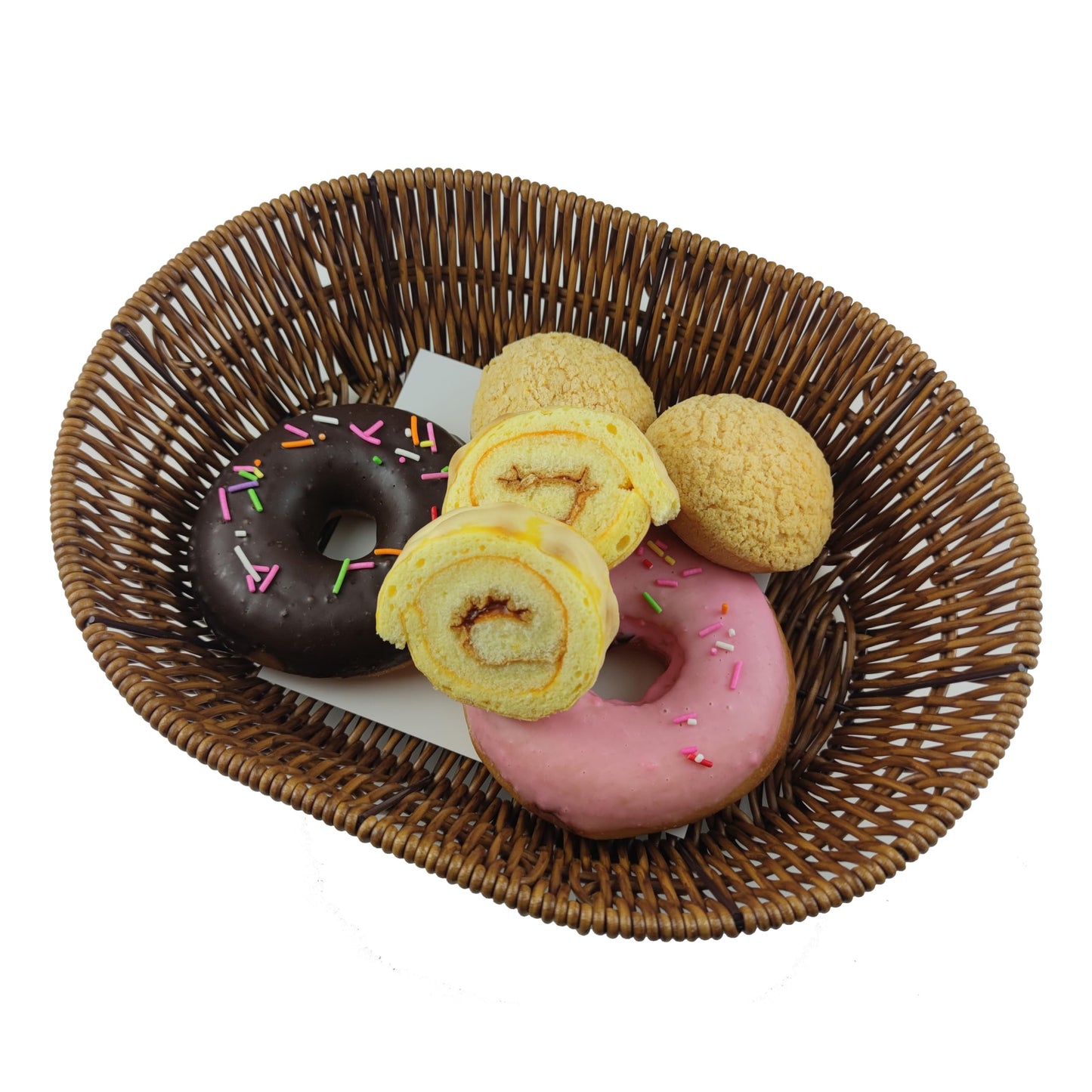 AMBOJIE Wicker Bread Baskets,Tabletop Food Serving Baskets Trays, Handwoven Storage Basket Bin,Fruit Vegetables cosmetics Basket for Home, Restaurant, Bakery (3pcs)
