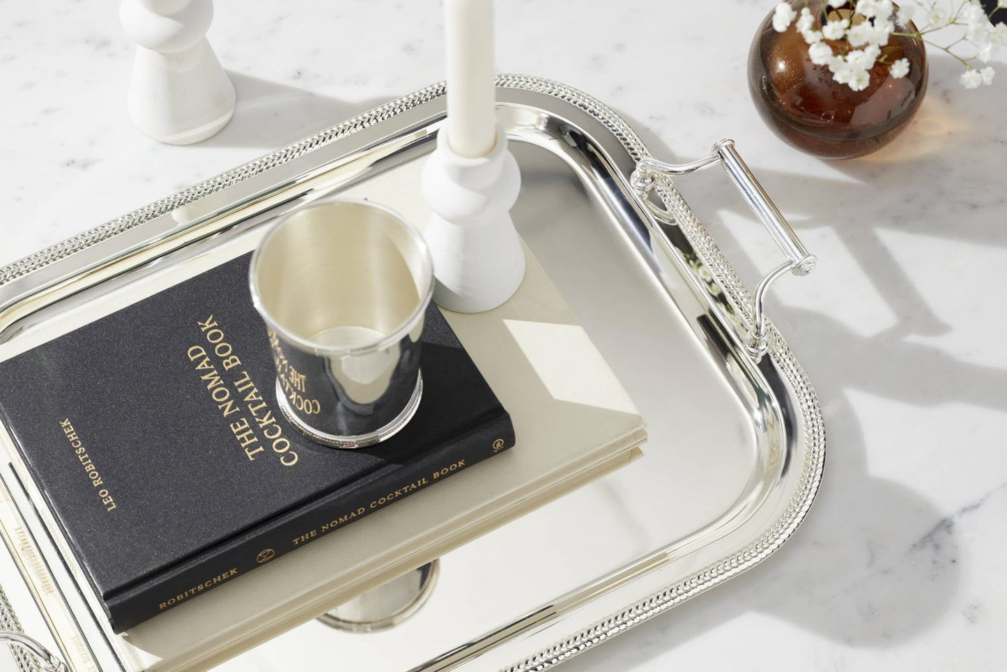 Reed And Barton 896102 Rectangle Silverplate Tray With Handles