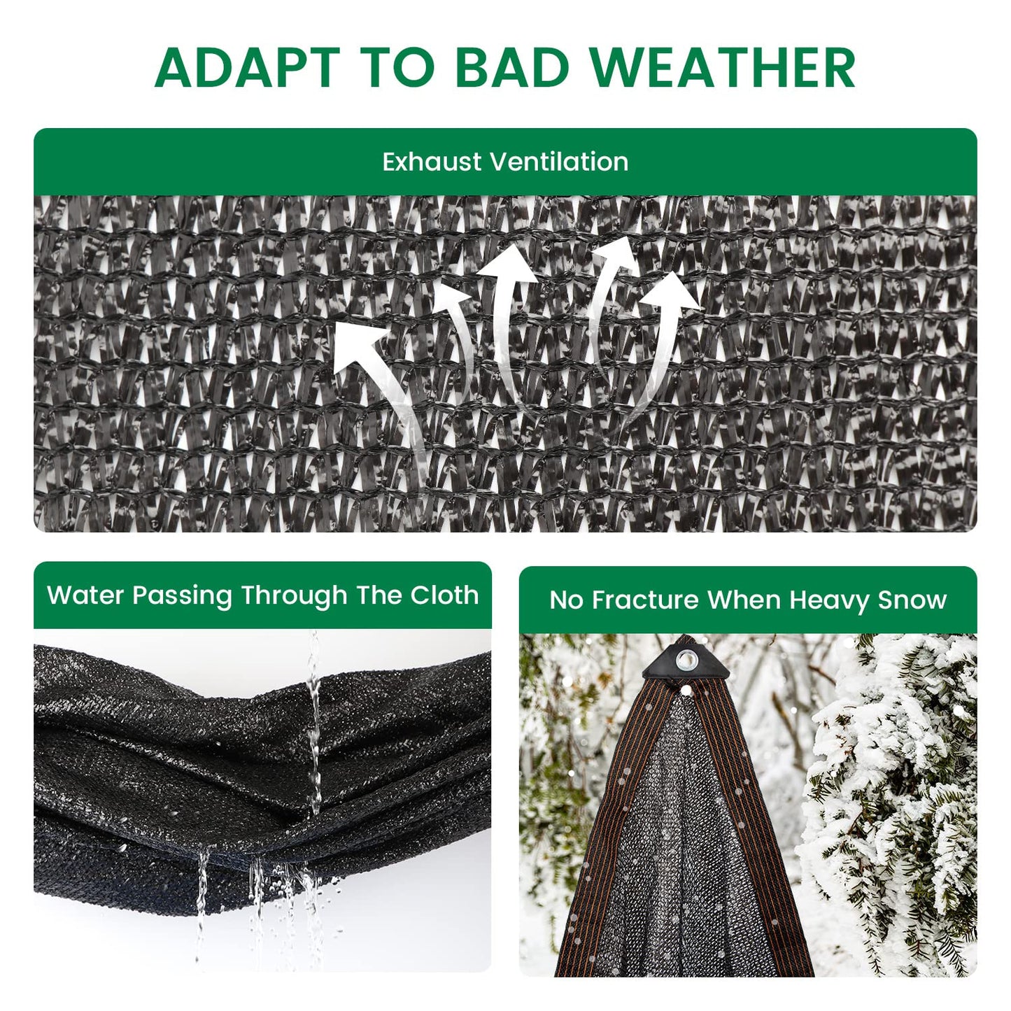 Xlimin 40% 30 X 30 FT Black Shade Cloth, Outdoor Woven Sun Shade with Grommets, Durable Breathable Netting Shading Antifreezing for Patio, Garden, DIY Home, Plants Cover, Greenhouse, Dog Kennel