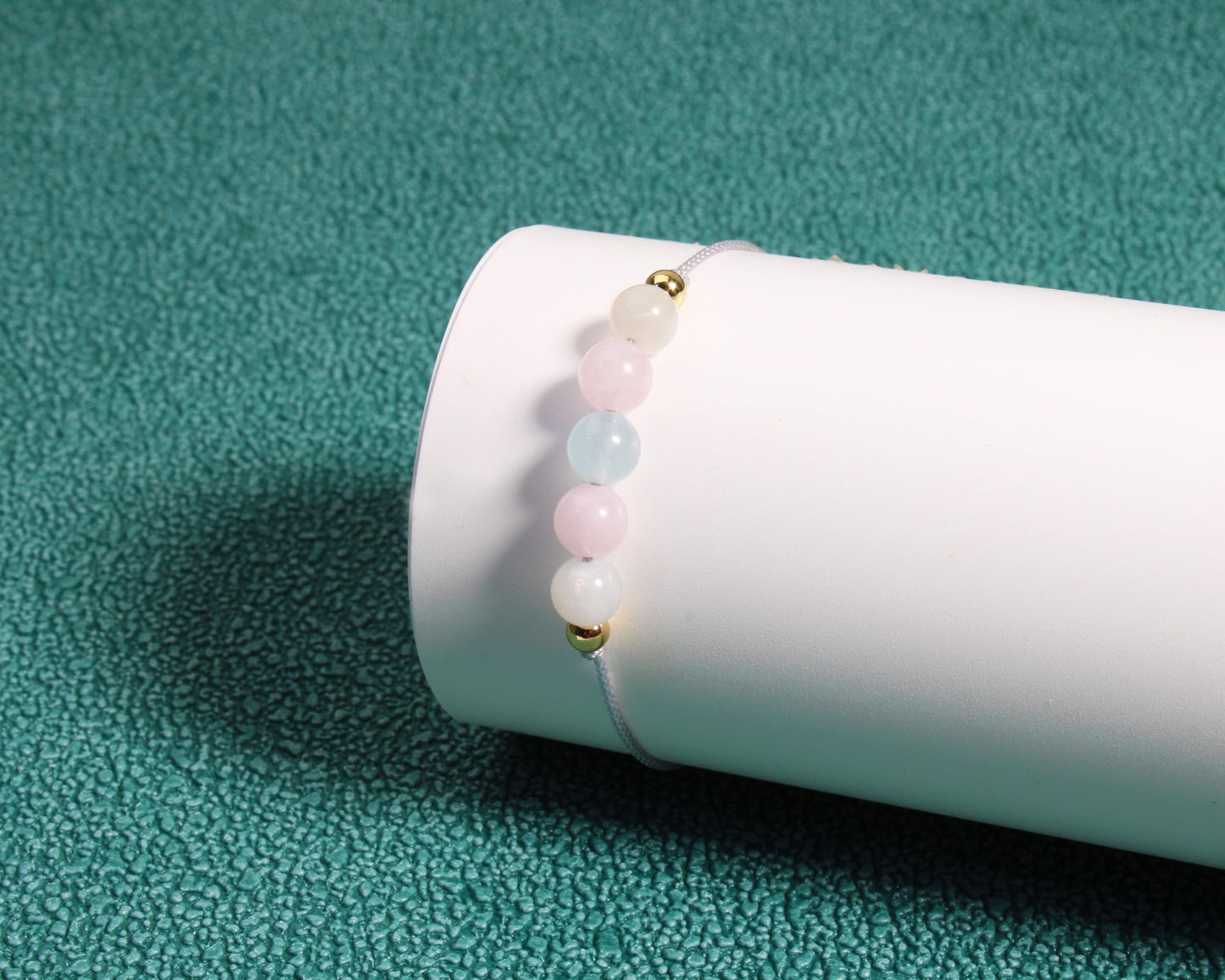 YesOKJewels Fertility Support Beaded Bracelets for Women, New Mom to Be Gifts, Mama Pregnancy IVF Protection Gifts, Healing Moonstone Rose Quartz Beads Bracelets for Mothers Day Christmas