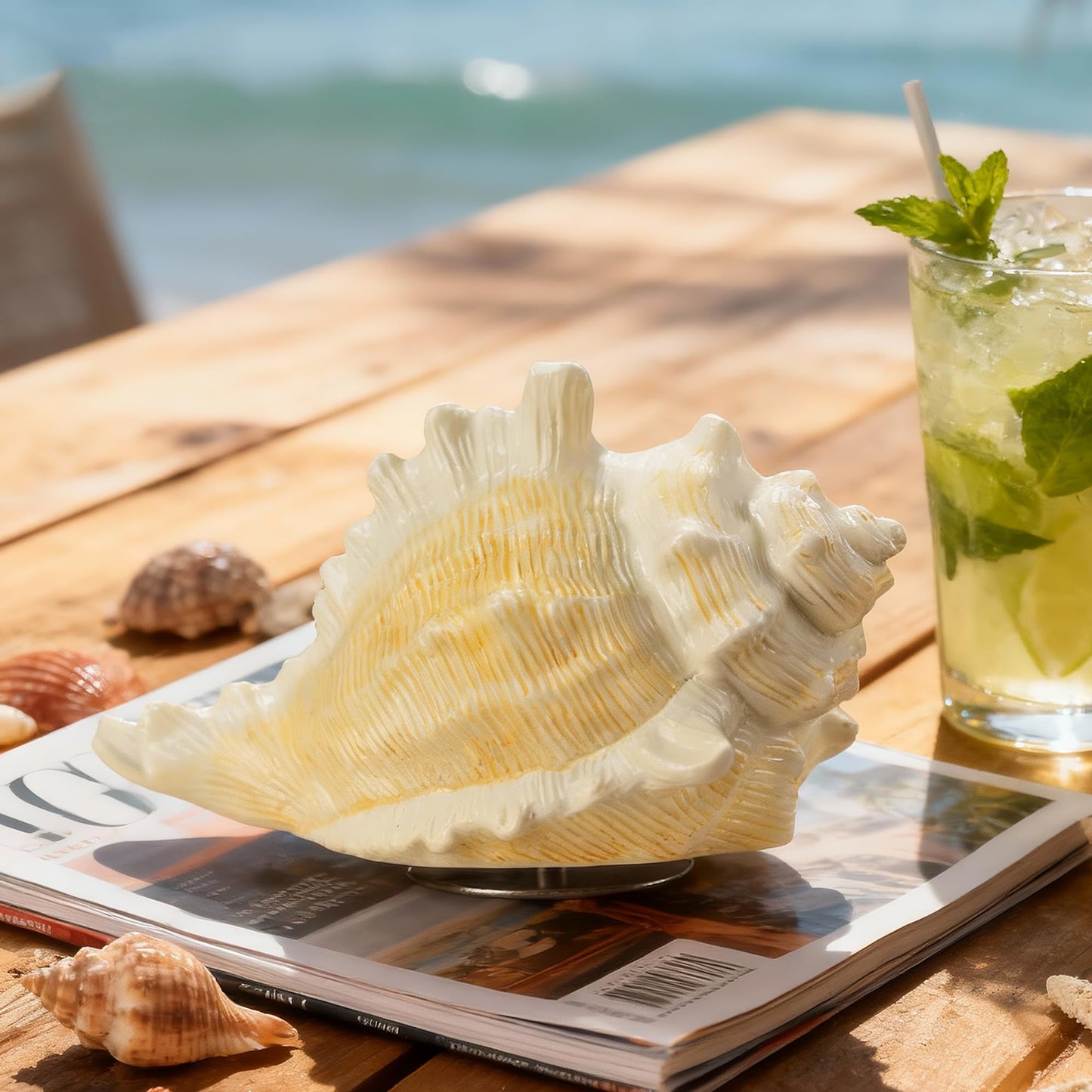 Mr.Winder Conch Shell Music Box Plays You are My Sunshine, Ocean Theme Gift for Wife Husband Daughter Grandma Sister Gifts for Birthday Anniversary Christmas Musical Box