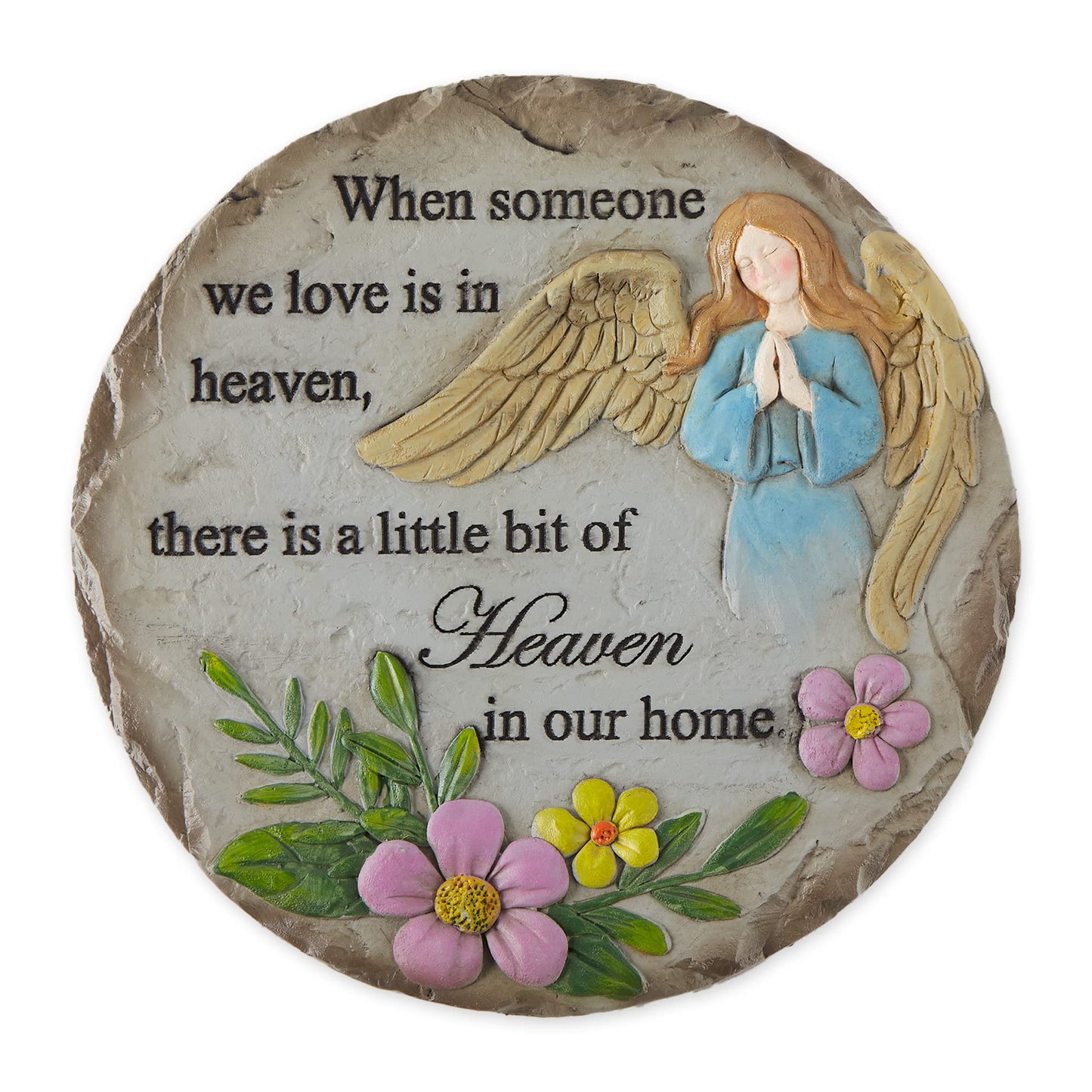 DII Memorial Stepping Stone Collection, Cement, Someone in Heaven, 9.75 Diameter