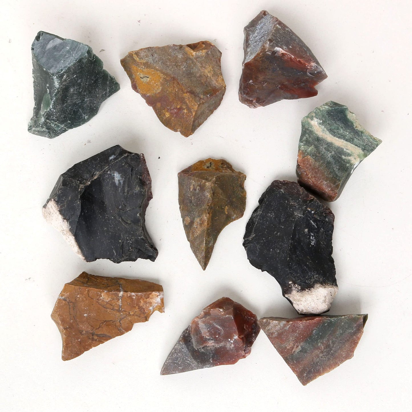 REAL-GEMS Natural Raw Healing Crystals Rough Stones for Tumbling, Cabbing, Polishing, Wire Wrapping, Wicca & Reiki Crystal Healing, Mix Gemstones,7 Chakra (Multi Opal)
