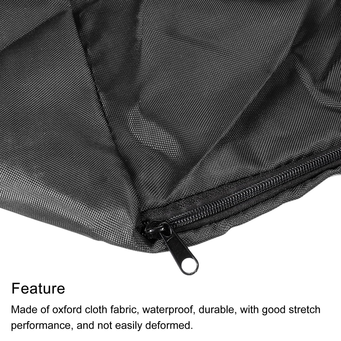 PATIKIL Chair Storage Bag, 2 Pack Waterproof Folding Lounge Chair Cover Carrying Case for Outdoor Camping Chair Beach Chaise Zero Gravity Chair, Black