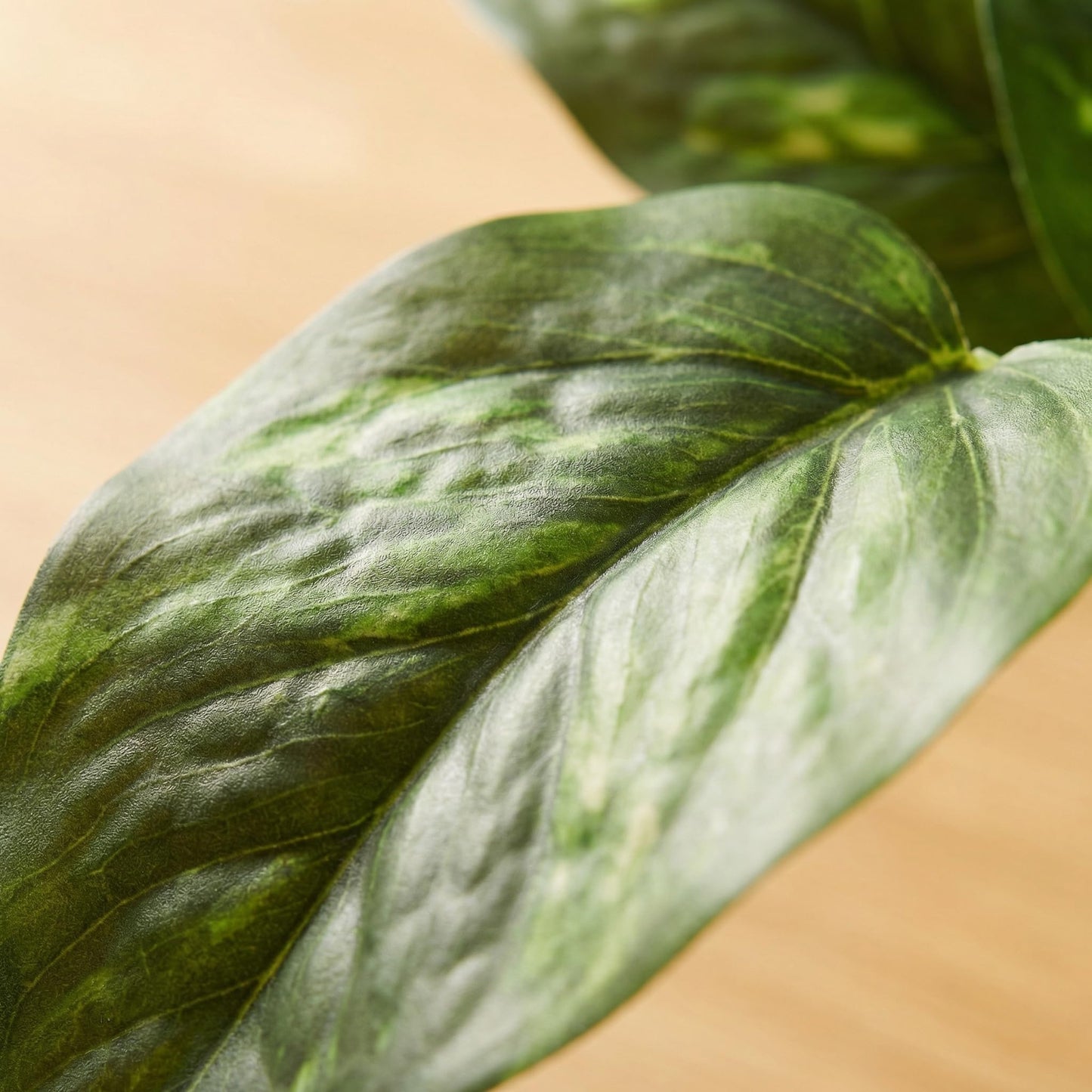 TentoWhan Artificial Plants Faux Pothos with Plastic White Pot Artificial Potted Plant for Home Office Bedroom Indoor Outdoor Decor 1 Pack(Dark Green)