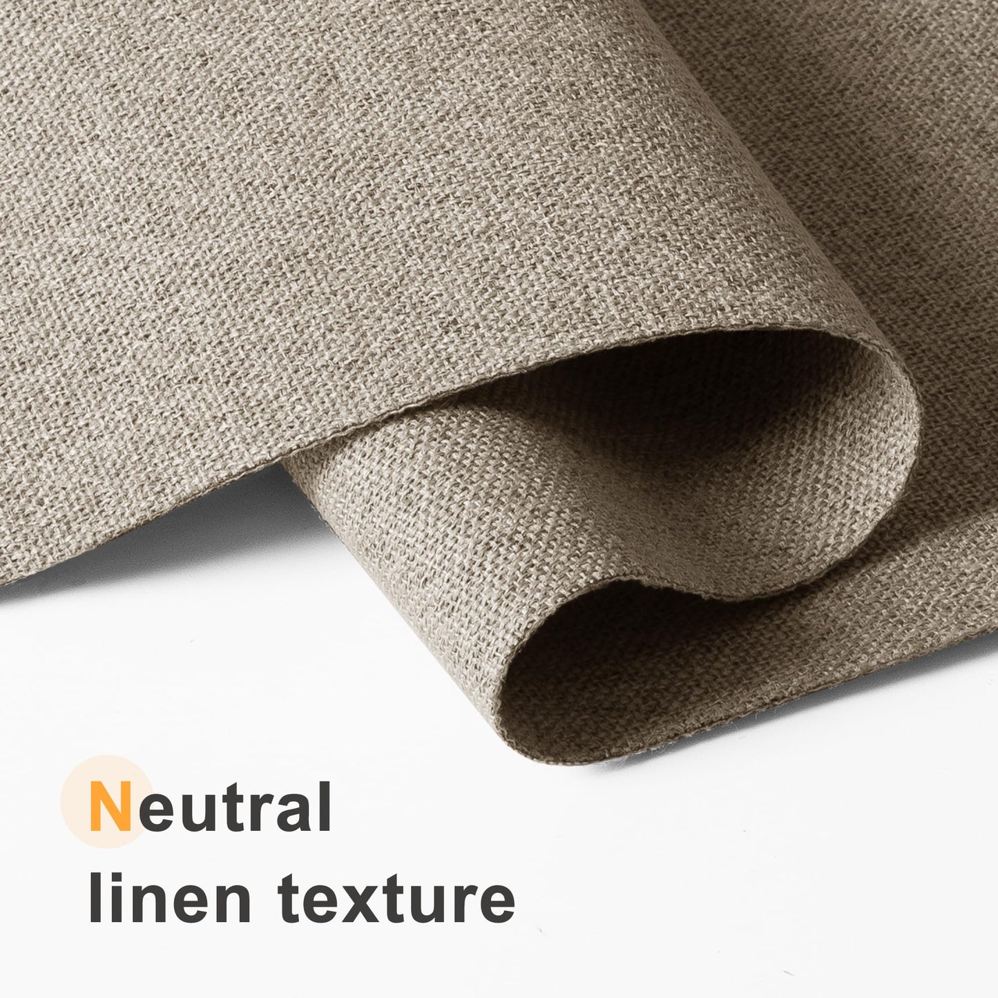 BERISSA Blackout Roman Shades for Indoor Windows Cordless,Pull Down Linen Fabric Roman Blinds,Privacy Window Shades for Door Windows,Bedroom,Office,Easy to Install,Light Brown,29" W x 48" H