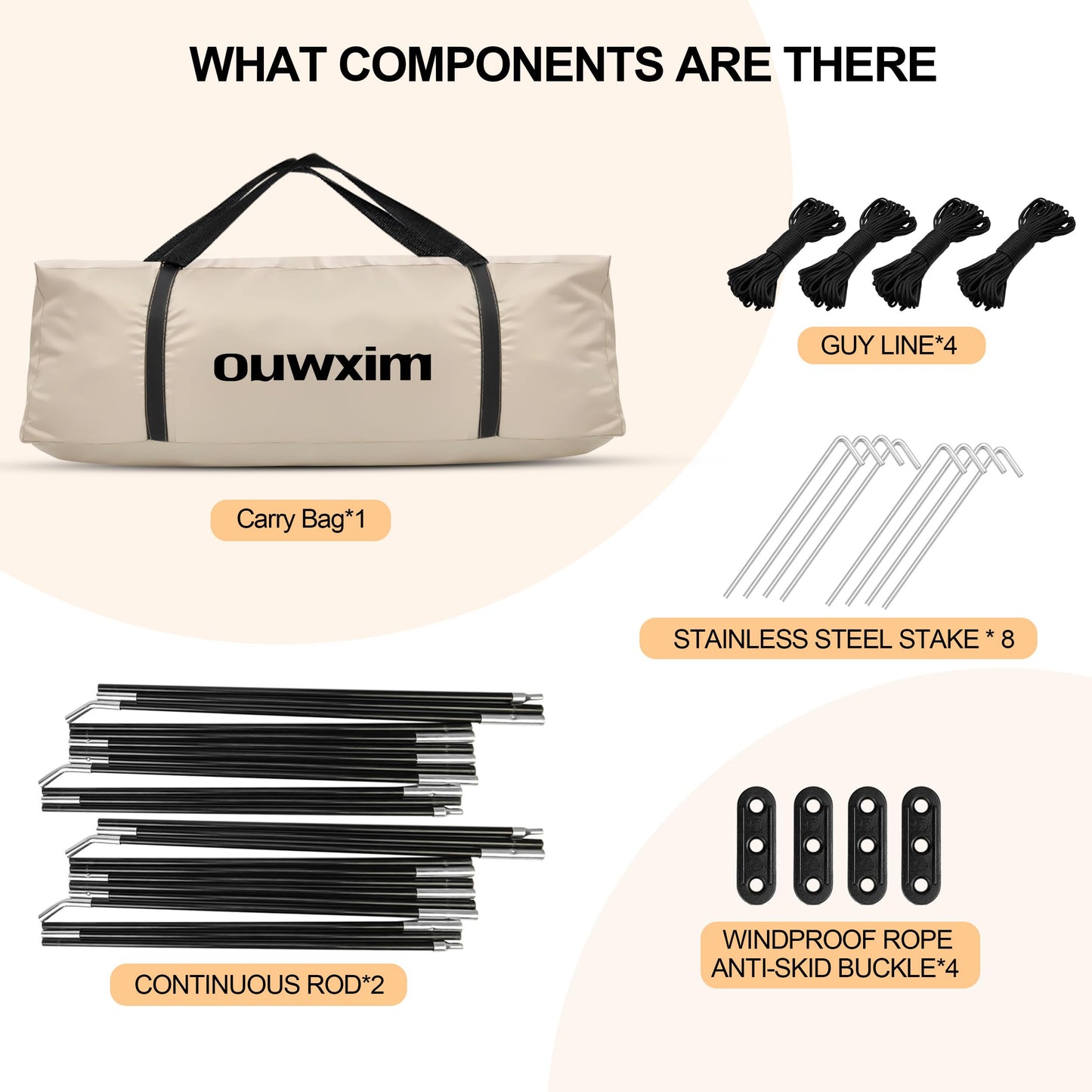 12'x12' Camping Screen Tent - Portable Screen Canopy 8-10 Person&Instant UV Resistant Sun Shelter,Easy to Set Up&Mosquito Net Tent&Waterproof,Suitable for Family Camping Trip,Backyard,Picnic