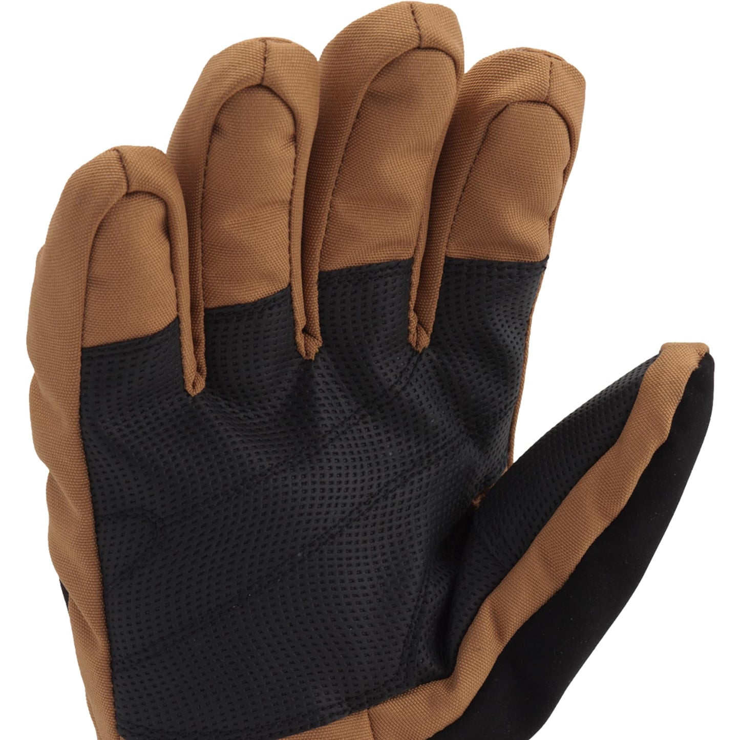 Carhartt Men's Waterproof Insulated Knit Cuff Glove, Brown Black, Medium