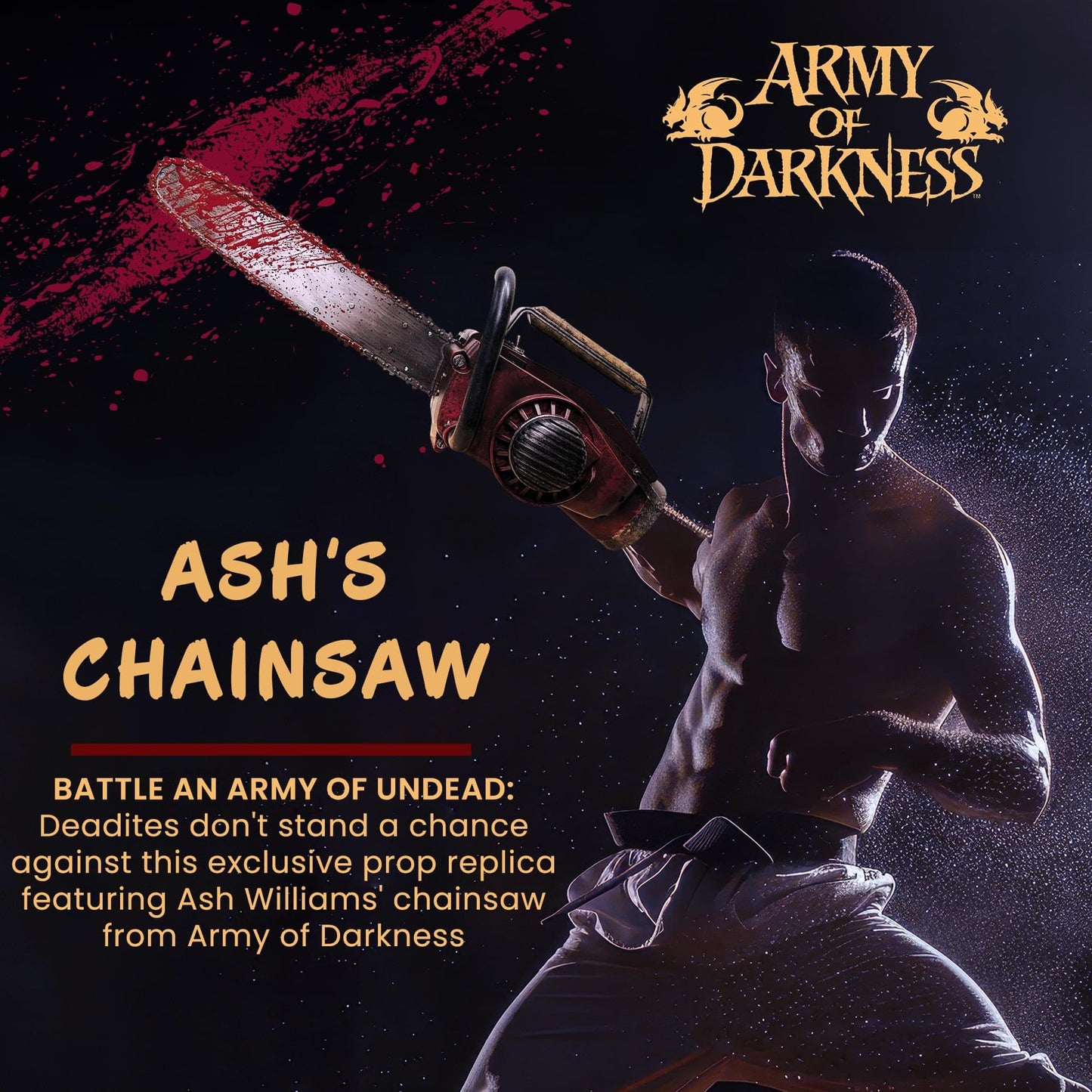 Army of Darkness Ash's Chainsaw 1:1 Scale Electronic Prop Replica | Officially Licensed Collectible