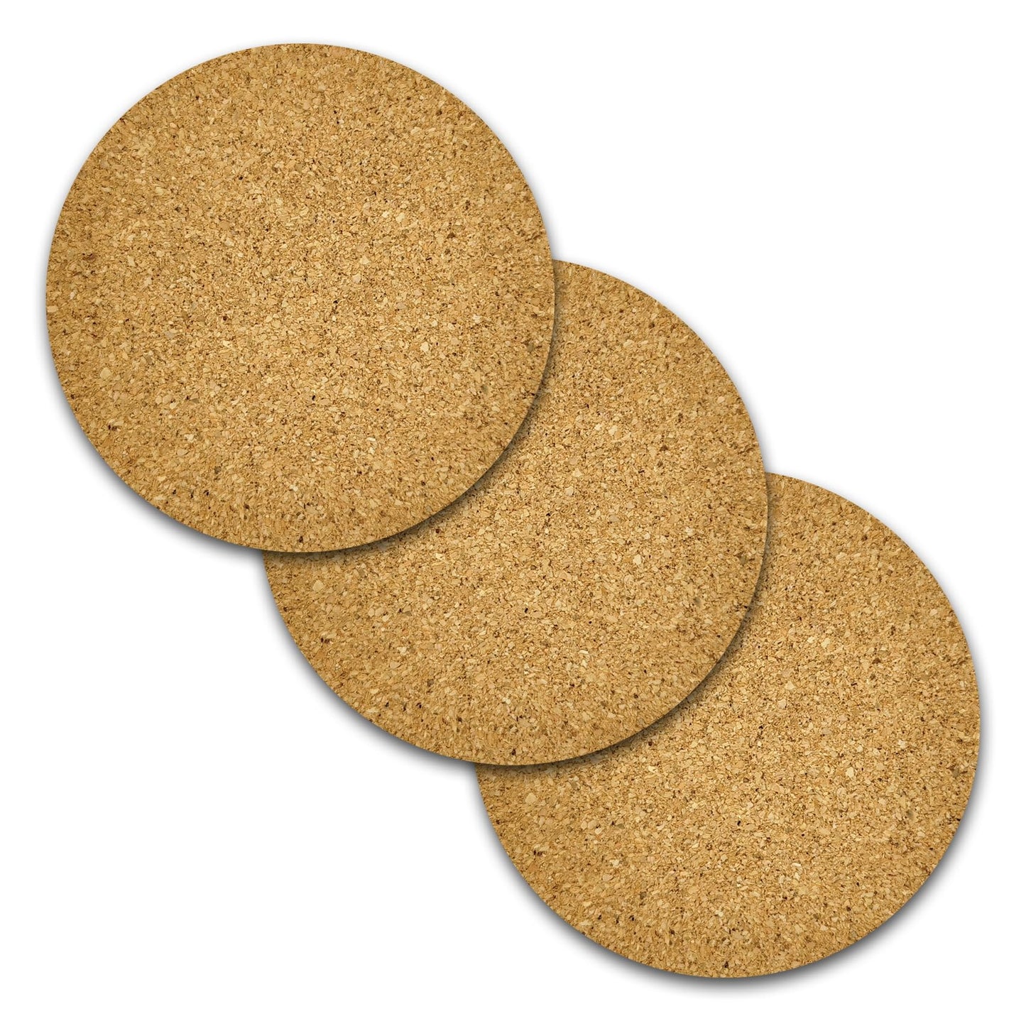 3 Pack Cork Coaster for Drink, 4 Inch Absorbent Heat Resistant Round Coasters Set for Cups Glasses