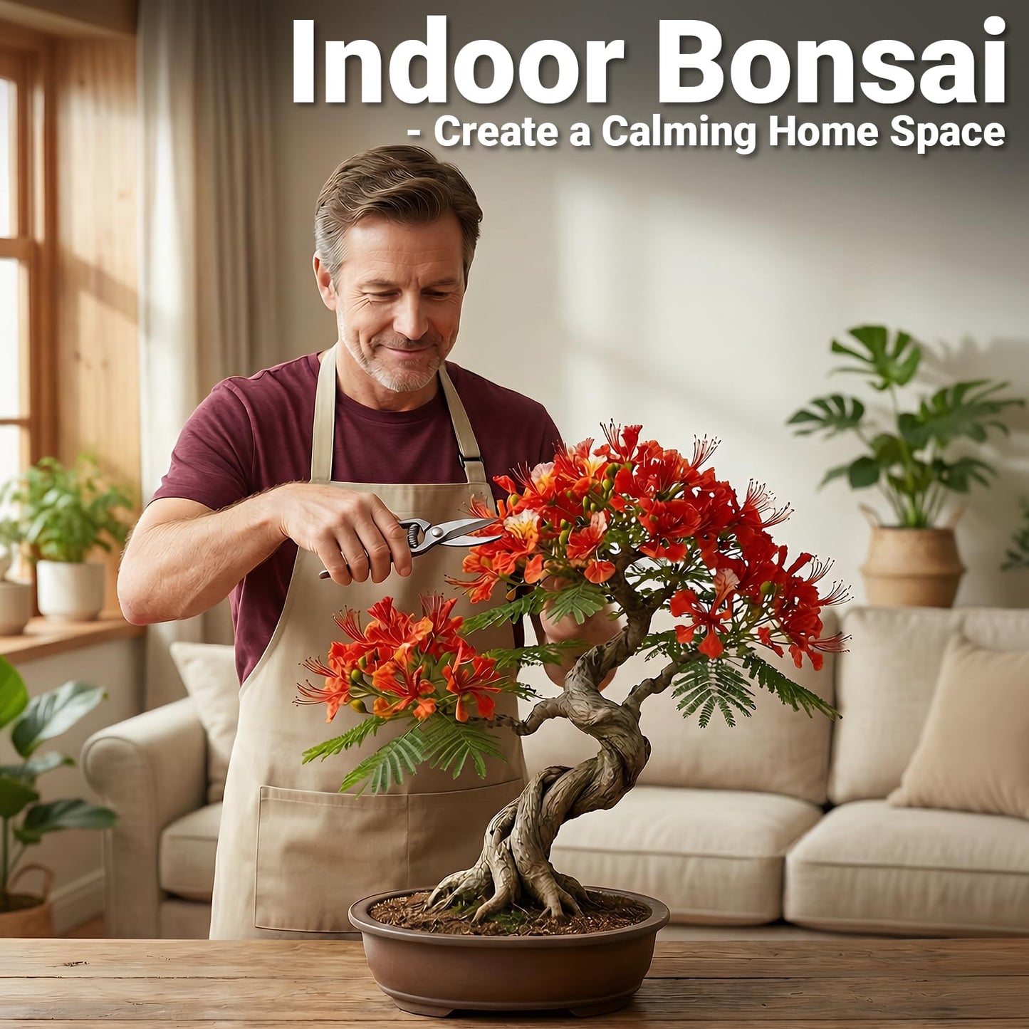 JELHFIP Bonsai Tree Starter Kit for Beginners 5 Unique Indoor Bonsai Trees with Gardening Tools DIY Bonsai Growing Kit Perfect Gifts for Women Men Plant Lovers for Birthday Mothers Day Housewarming