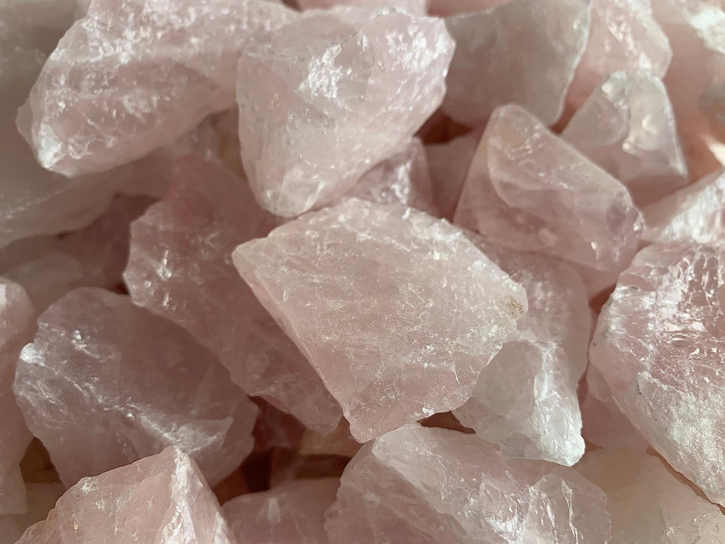 GAF TREASURES Wholesale Raw Rose Quartz Crystals, Natural Rose Quartz Stone, Natural Rough Rose Quartz Crystals, Rose Quartz Rough, Rose Quartz Healing Crystals (Rose Quartz, 0.5 Pound)