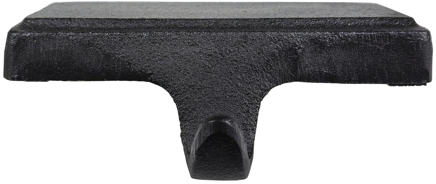Lulu Decor Black Christmas Stocking Holders for Mantle set of 3 - Heavy Cast Iron Weighted Strong & Sturdy - Low Profile Flat Base Stocking Hooks, Simple Design for Mantle Decor Weighs 1 lb 10 oz each