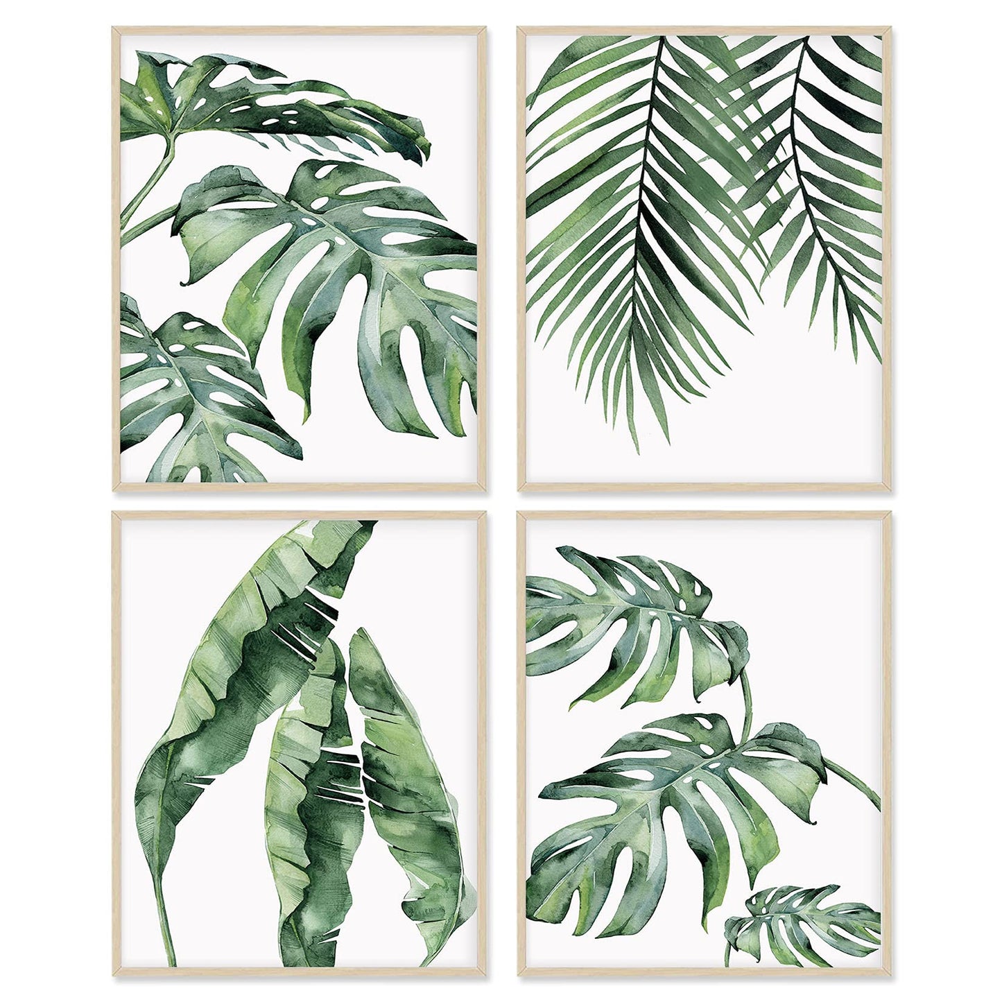 Botanical Prints Poster Wall Art Decor for Living Room, 11x14 Canvas Prints Poster Unframed Set of 4, Boho Wall Print Plant Posters Aesthetic