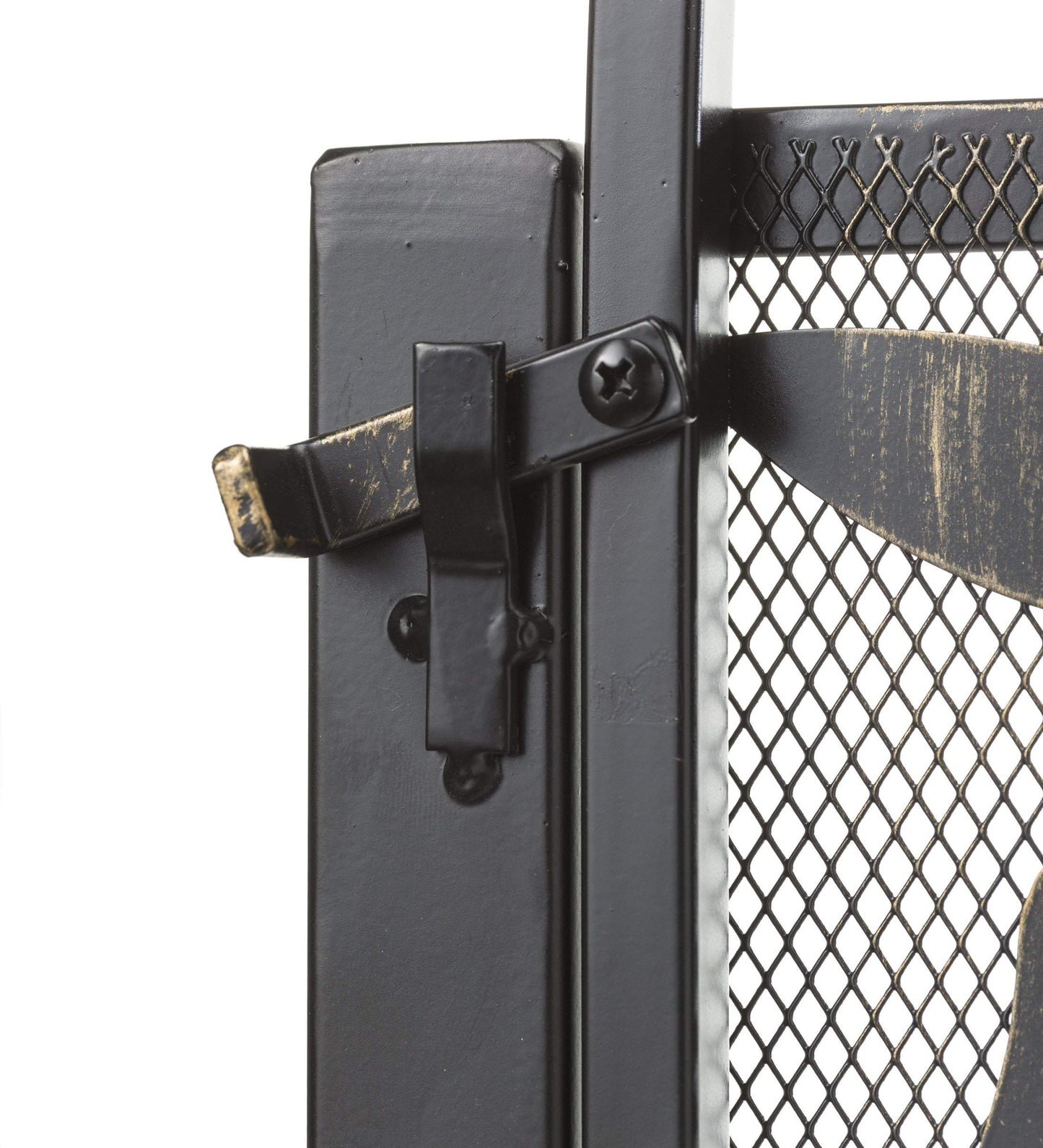 Plow & Hearth Arched Tree of Life Garden Gate | Laser-Cut Design | Metal | Black/Bronze Finish | Versatile | 36" W x 1¼"D x 36" H | Latch Closure