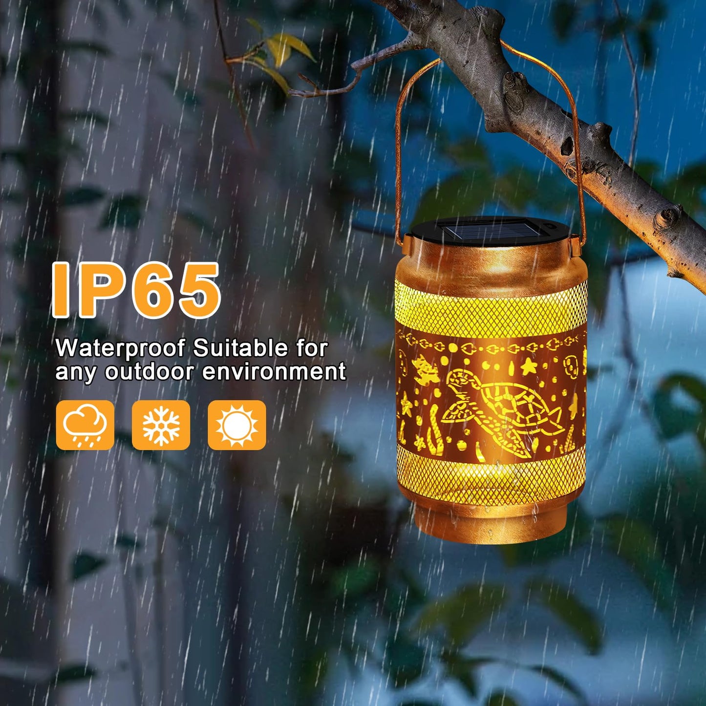 Solar Lanterns Outdoor Waterproof Turtle Garden Decor Christmas Decorations Birthday Gifts for Women Grandma,Grandma Hanging Solar Lights Hollowed-Out Lanterns for Garden Yard,Patio,Backyard,Porch