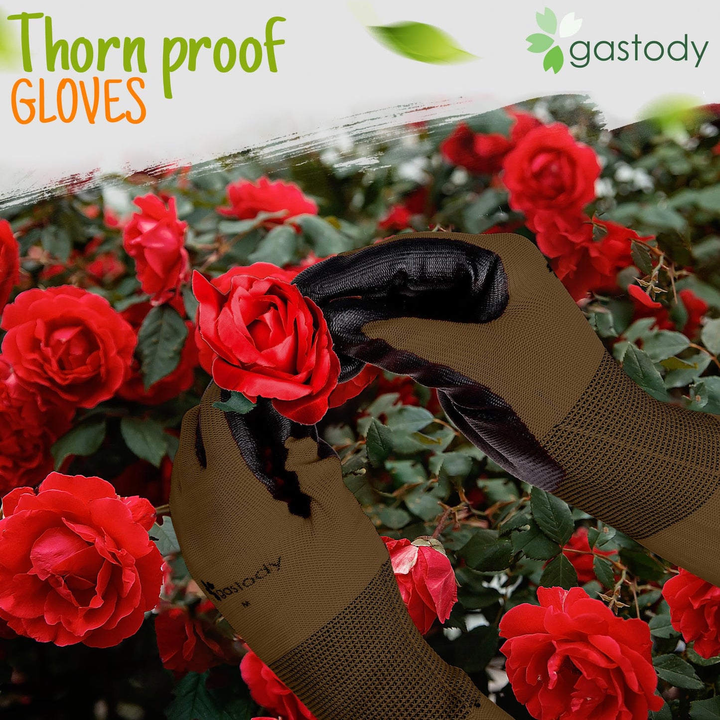 Gastody™ Long Gardening Gloves Women and Men M - Long Sleeve Garden Gloves Multipurpose Heavy Duty Outdoor and Indoor - Long Cuff Garden Gloves - Thorn Resistant Protective Work Rose Pruning Gloves