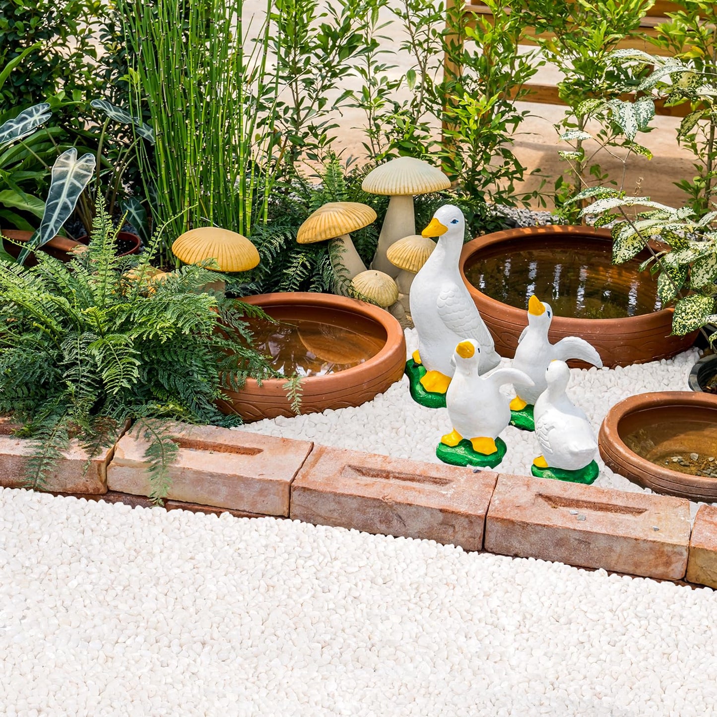 GreatBuddy 10-lb Decorative Rocks for Indoor Plants, 3/8" White Pebbles, Small Rocks for Potted Plants, Succulent, Vases, Aquariums, Fish Tanks, Garden Landscaping, Natural Polished