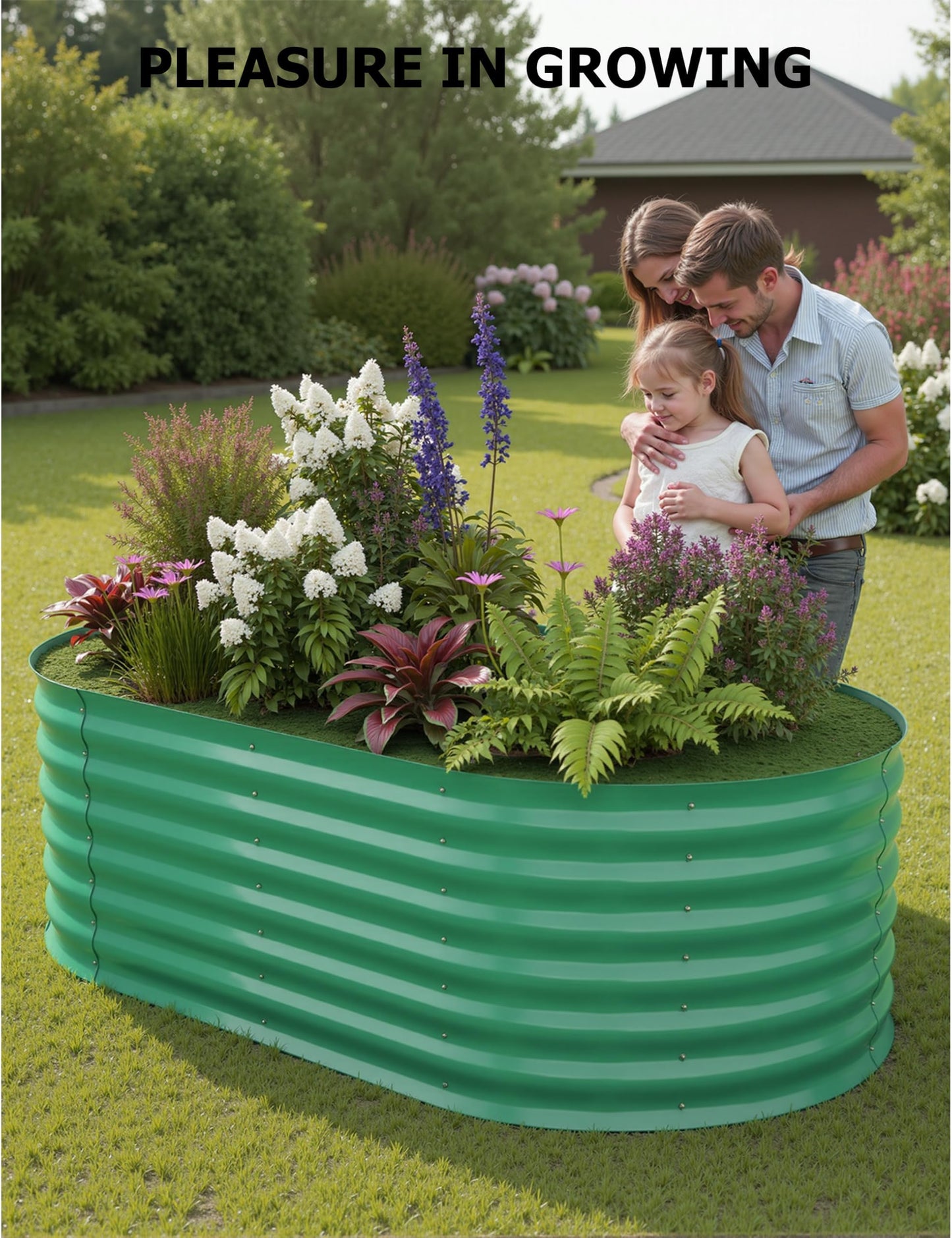 GarveeLife 2 Pcs Raised Garden Beds Outdoor 6x3x2 ft - Galvanized Steel Planter Box for Vegetables, Flowers, Rust-Resistant Garden Box, Easy Assembly Raised Beds, Durable Planters for Outdoor Plants