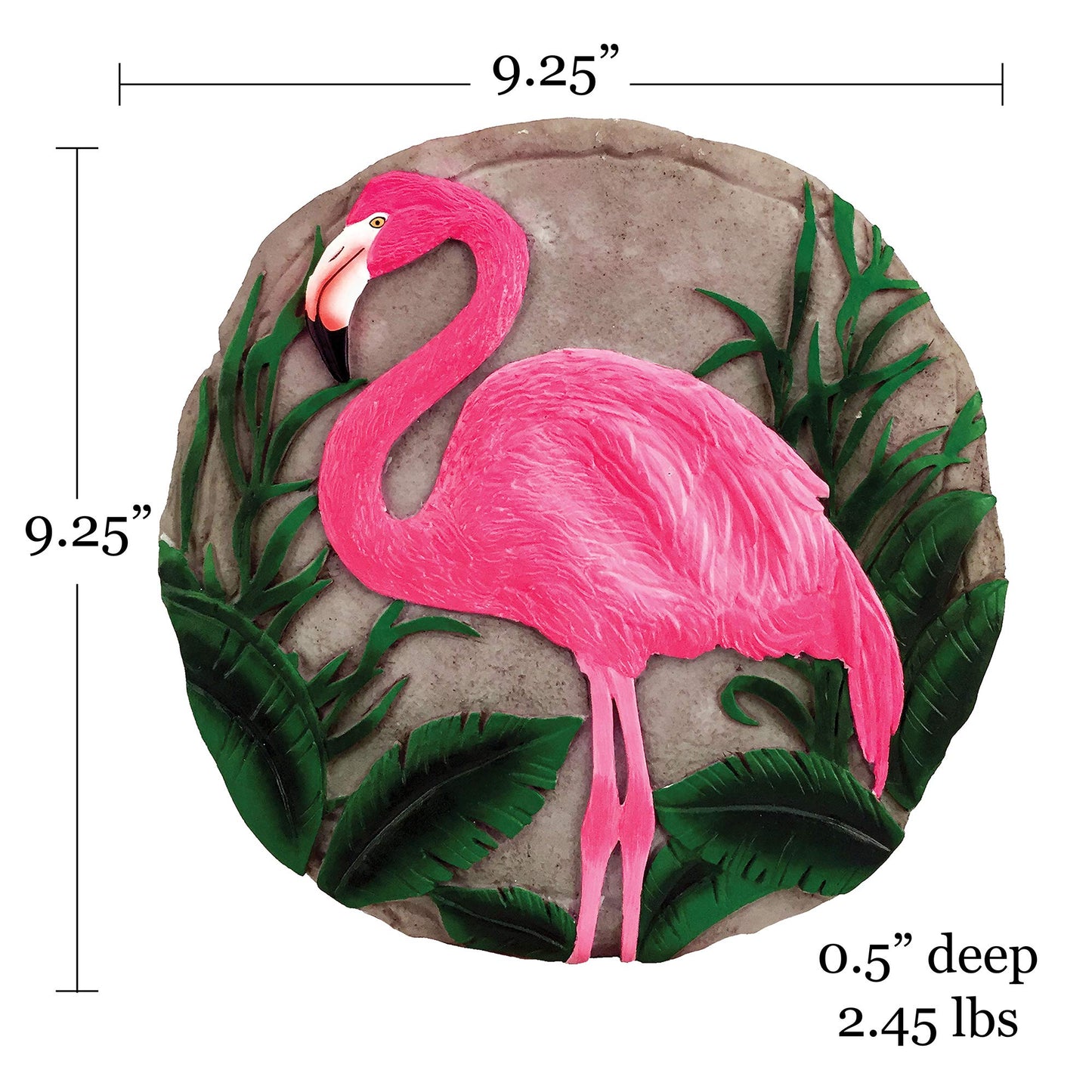 Spoontiques - Garden Décor - Flamingo Stepping Stone - Decorative Stone for Garden