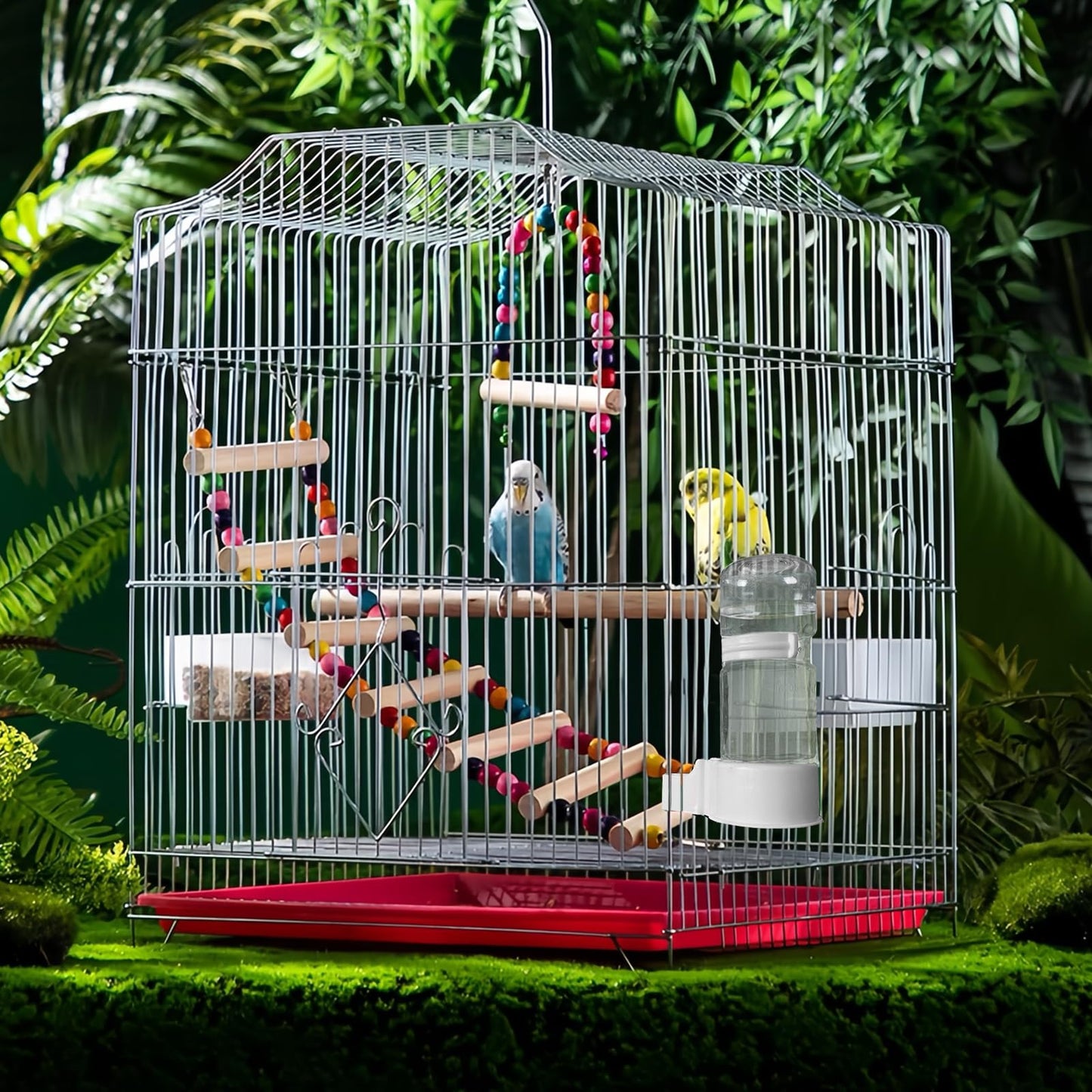 Pet Bird Automatic Water Dispenser,Bird Cage Hanging Drinking Device,Automatic Parrot Water Feeder,Budgies, Birds, Love Birds, Canary Drinking Fountains
