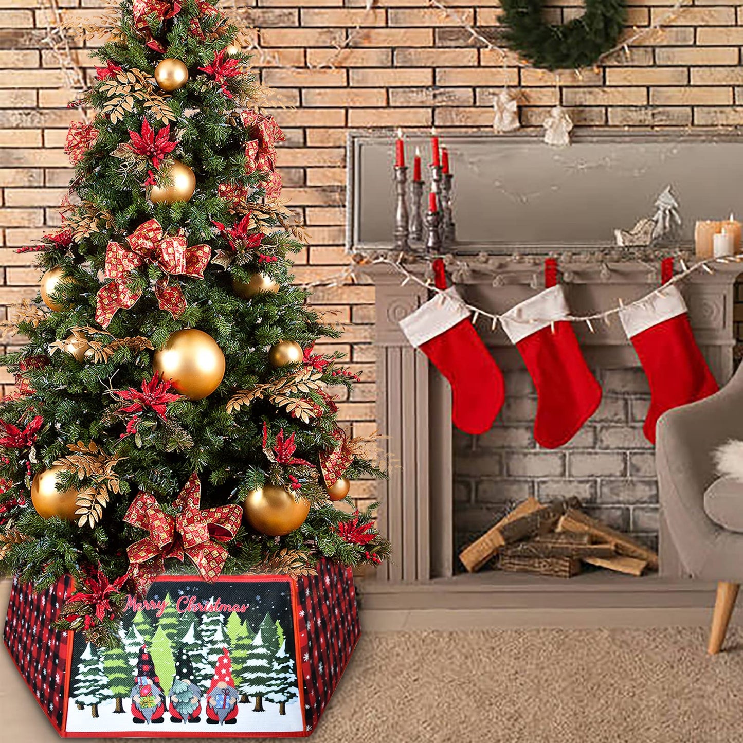 Christmas Tree Decorations Christmas Tree Collar Christmas Tree Snowflake Christmas Decor Christmas Decorations Clearance Indoor Outdoor for Home