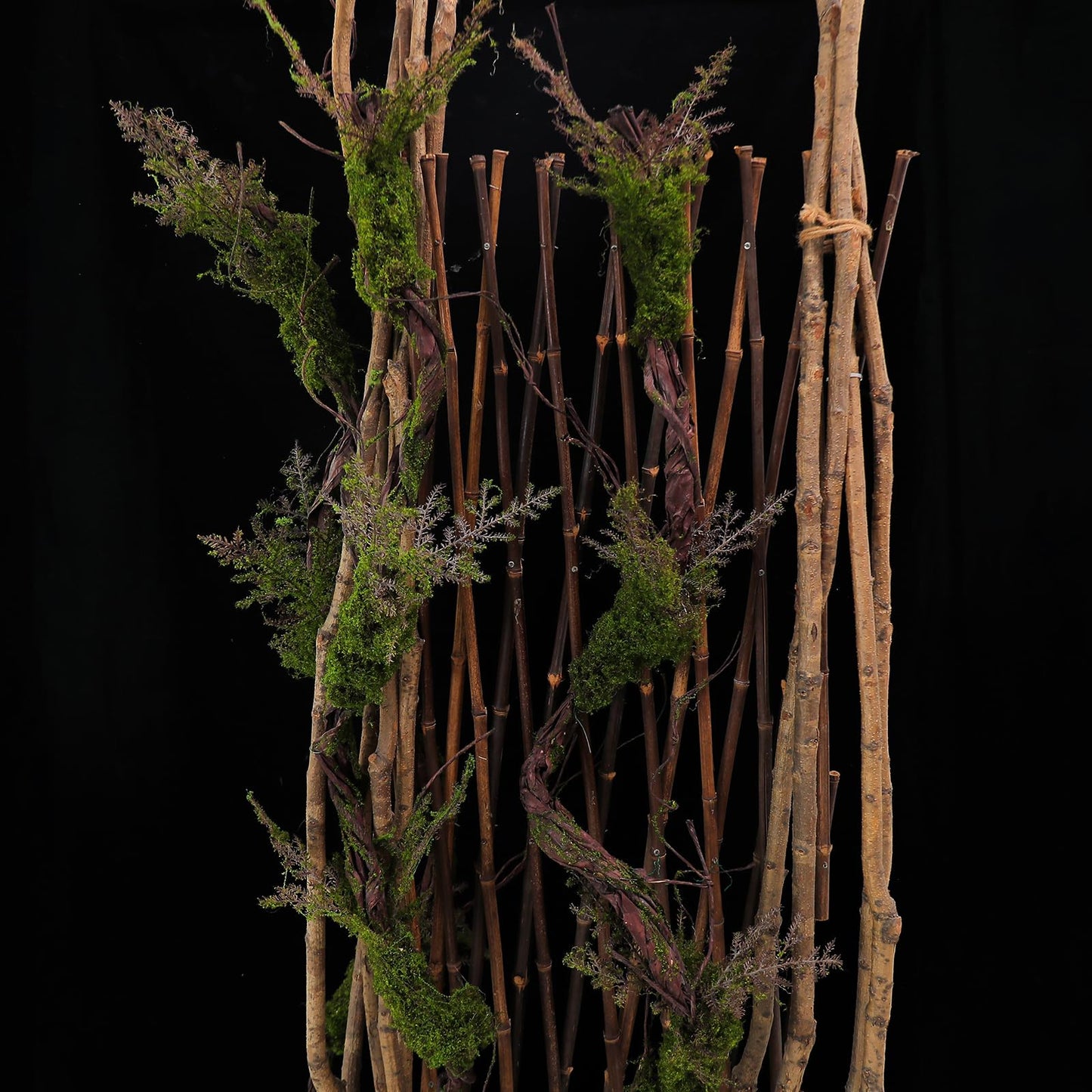 1Pcs 78.9inch Large Bendable Artificial Tree Branches Moss Sturdy Hanging Plants Leaves Grape Vines Thick Tree Trunk Twigs Greenery Stems Cherry Blossom Garland for Halloween Outdoor Forest Decor