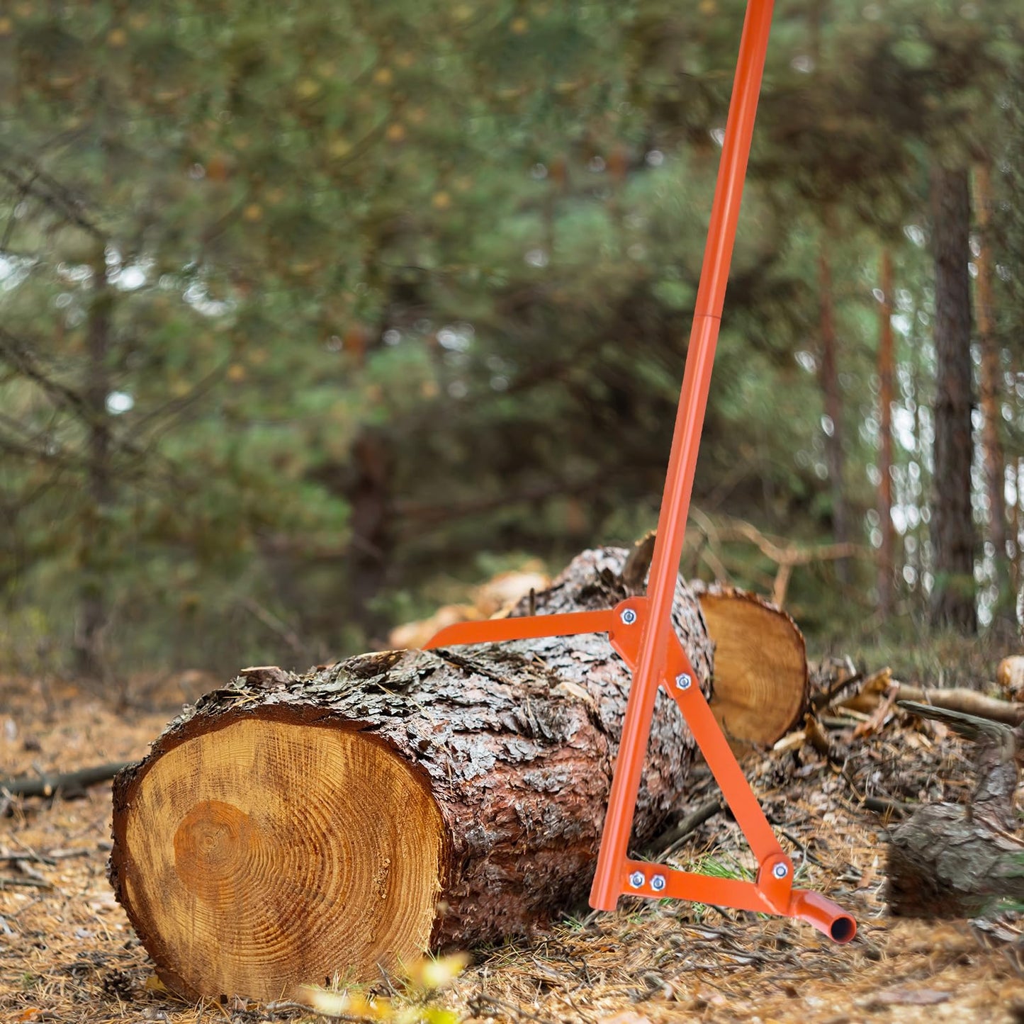 Meyoppm 51" Timberjack Log Lifter Long Hook, Heavy Duty Adjustable Log Roller Cant Hook, Logging Tools for Rolling and Raising Up The Logs